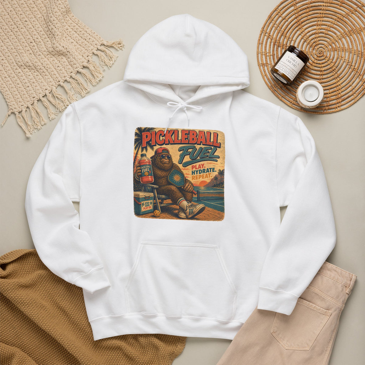 Bigfoot Pickleball Fuel Summer Sports Hoodie