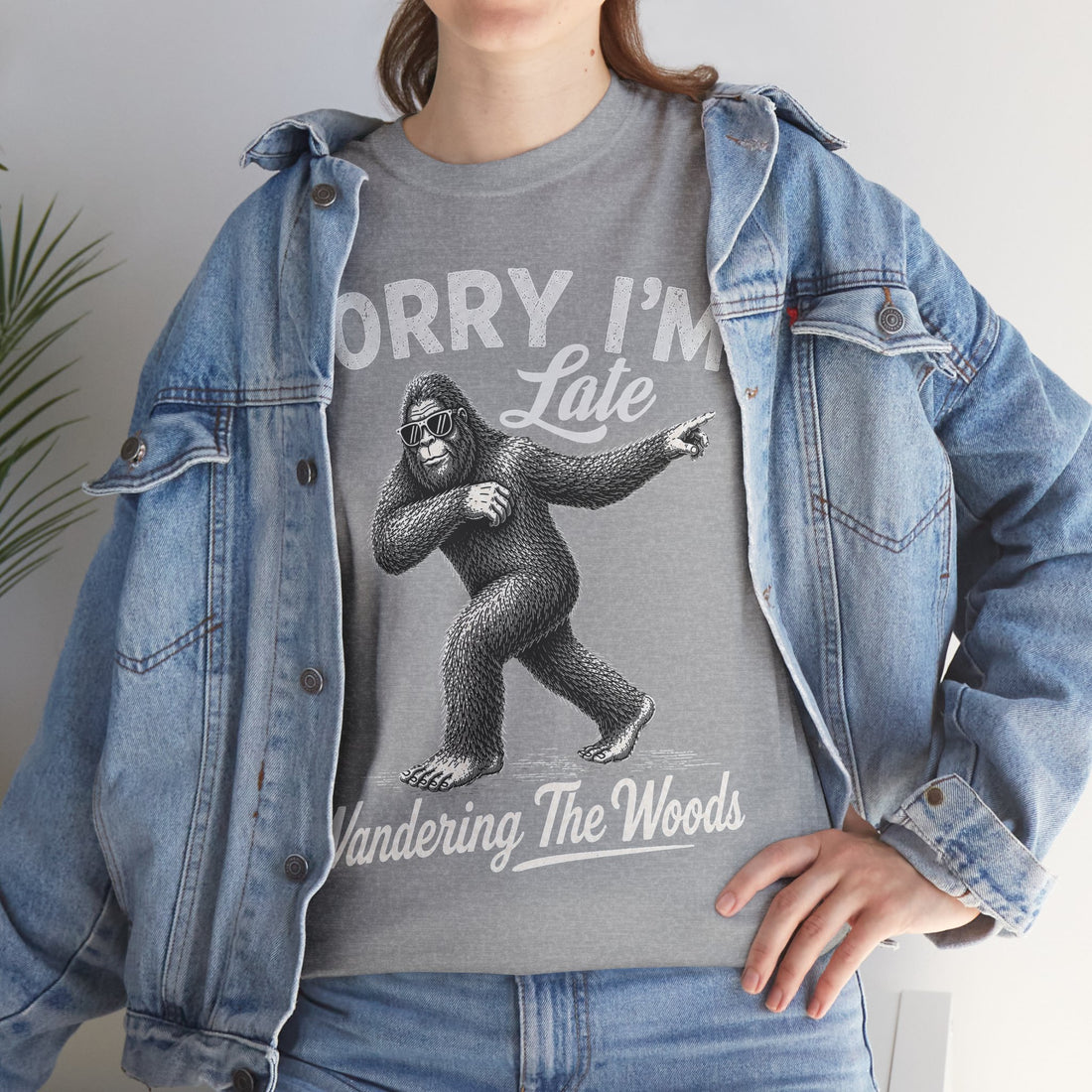 Sorry I'm Late Bigfoot T-Shirt – Wandering The Woods Vintage Sasquatch Tee