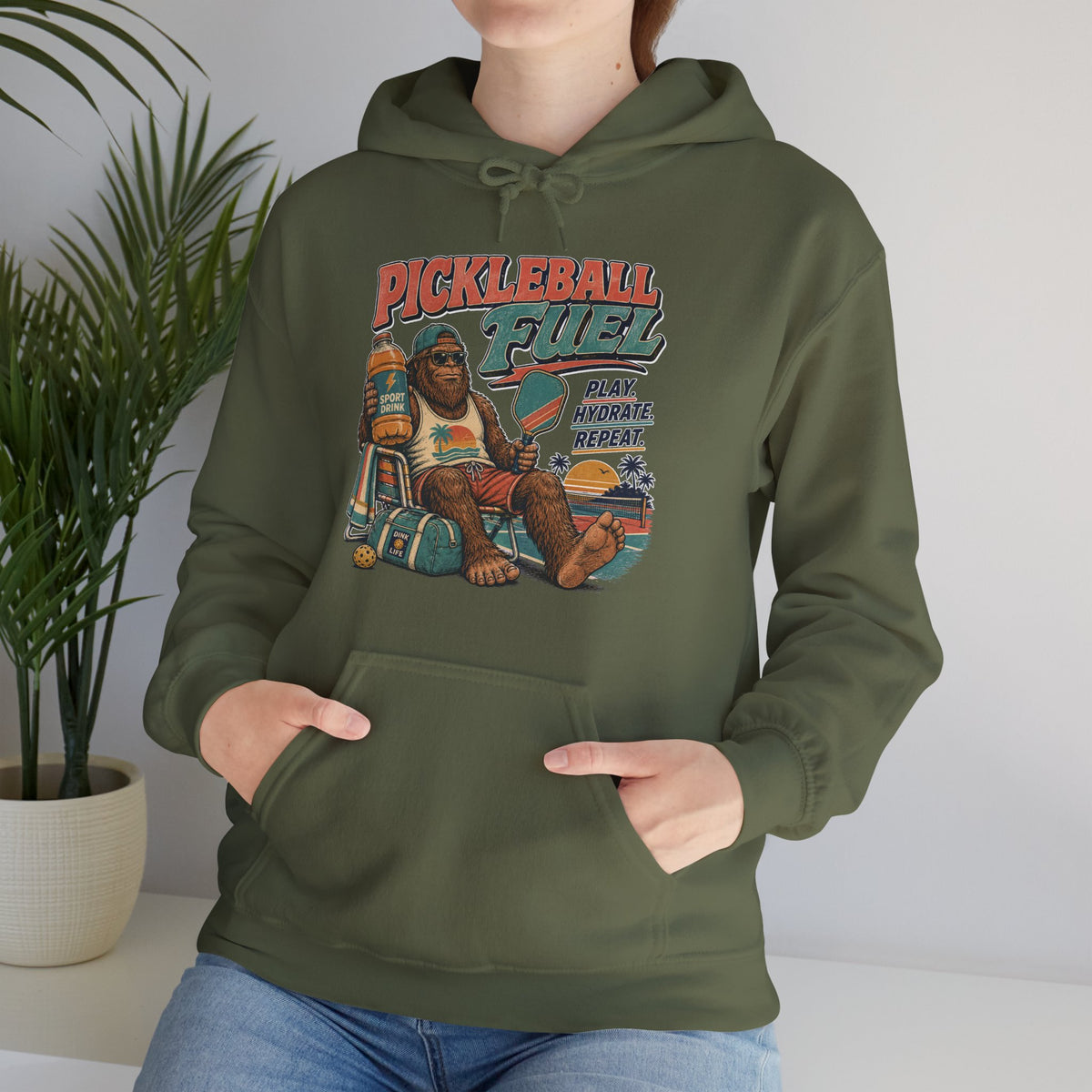 Bigfoot Pickleball Fuel Summer Sports Hoodie