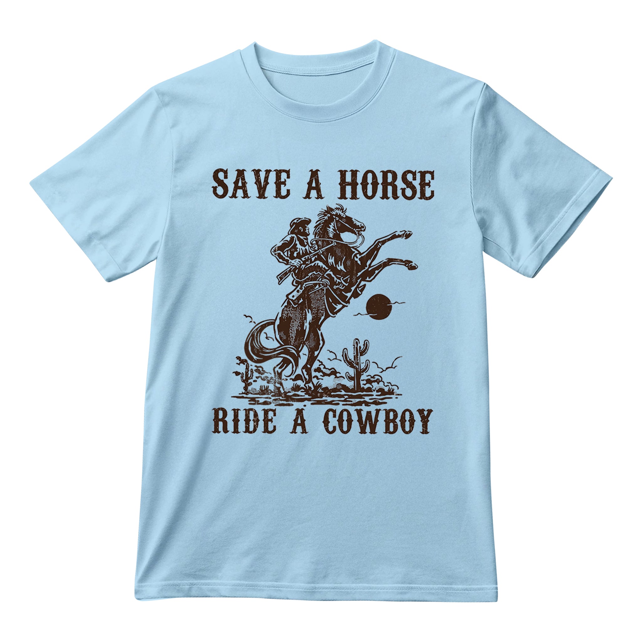 Save a Horse Ride a Cowboy T-shirt, Retro Western Rodeo Graphic, Country Music Lover Unisex T-shirt