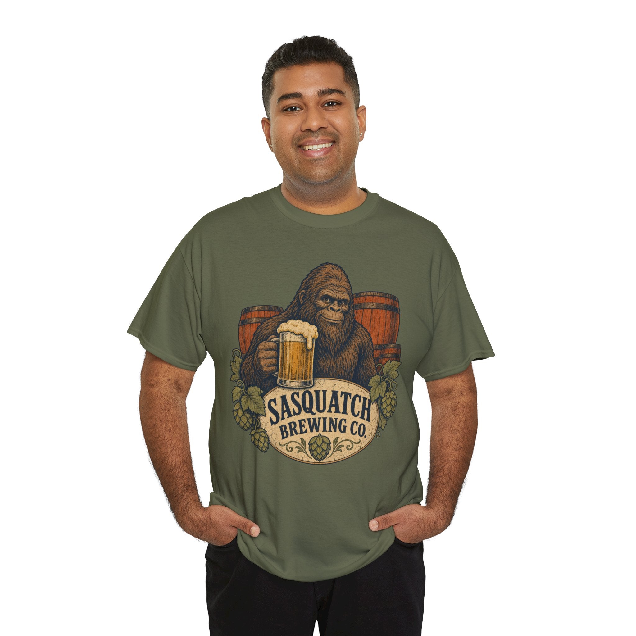 Sasquatch Brewing Co. T-Shirt – Vintage Bigfoot Craft Beer Graphic Tee