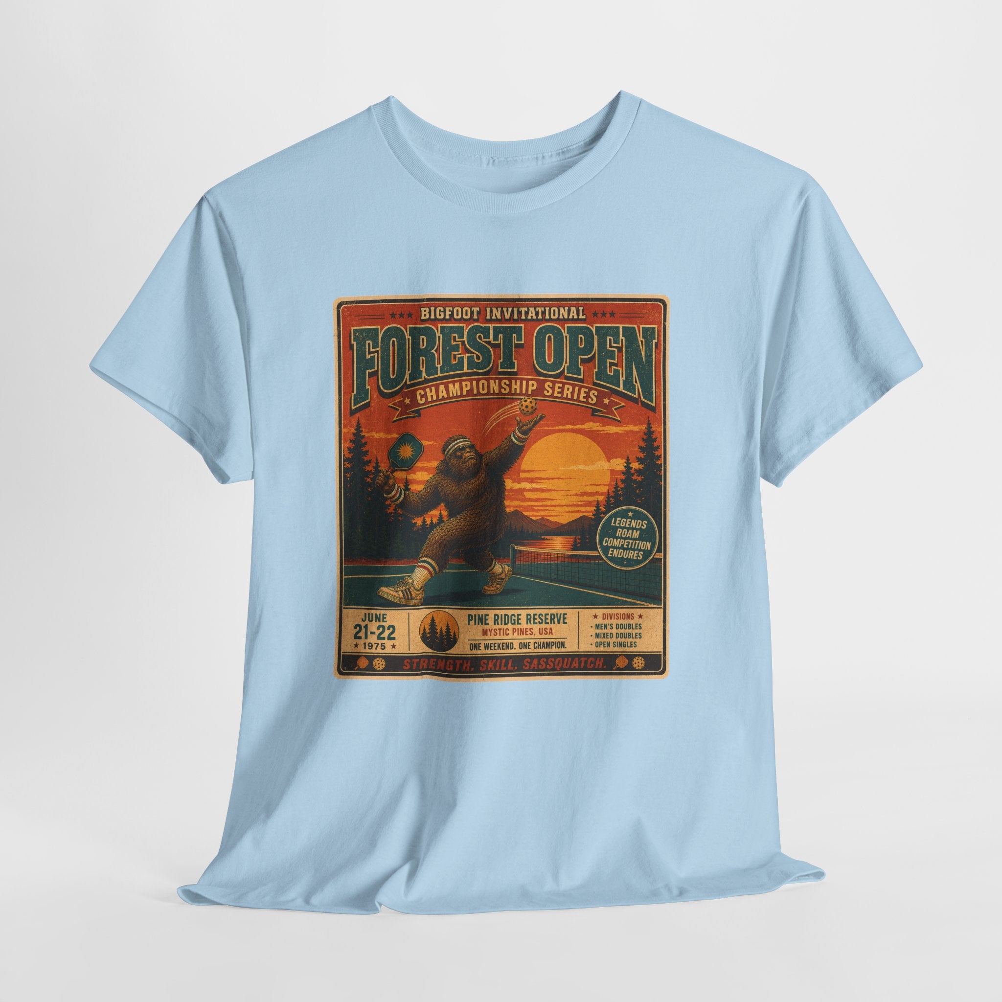 Bigfoot Invitational Forest Open Pickleball T-Shirt