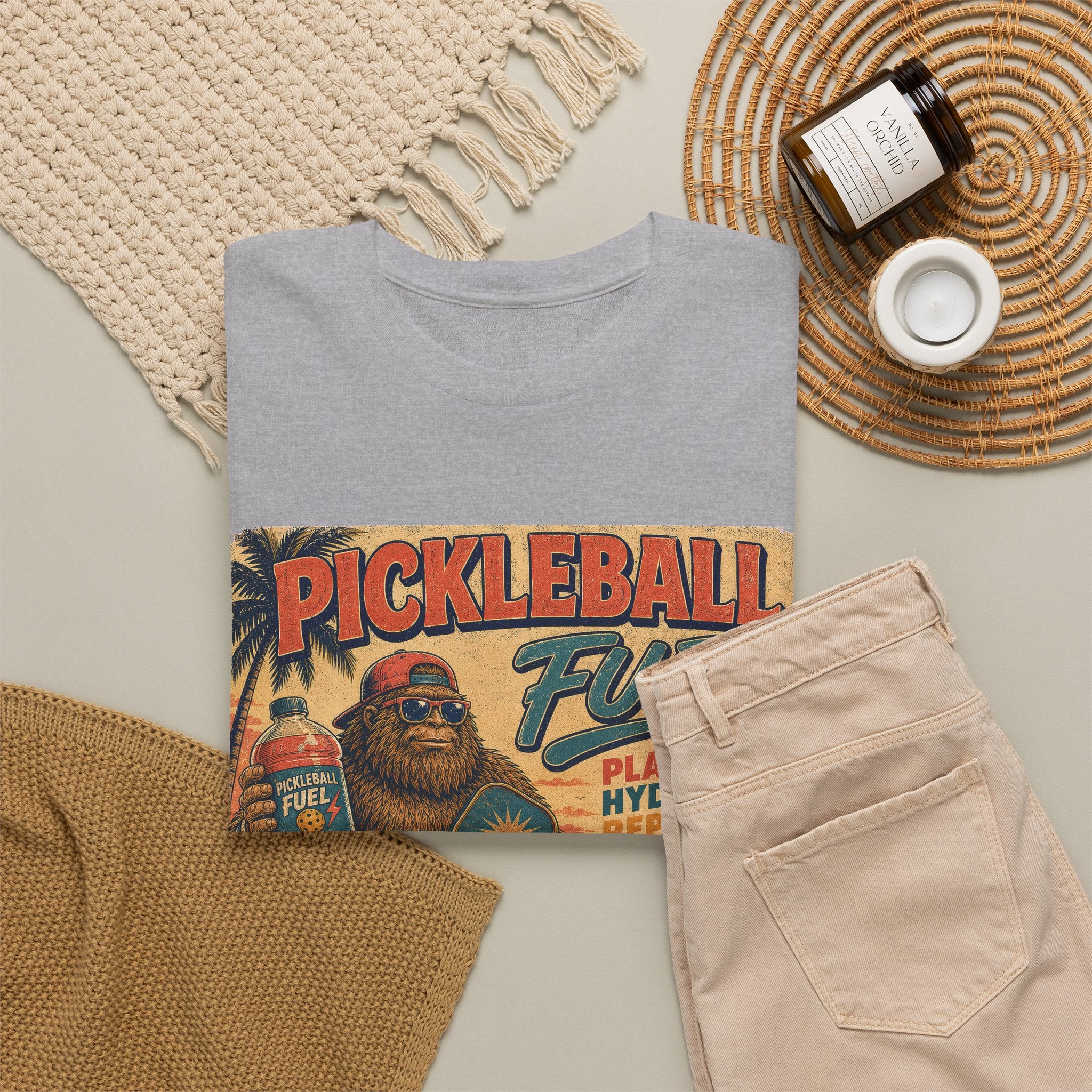 Bigfoot Pickleball Fuel Summer Sports T-Shirt