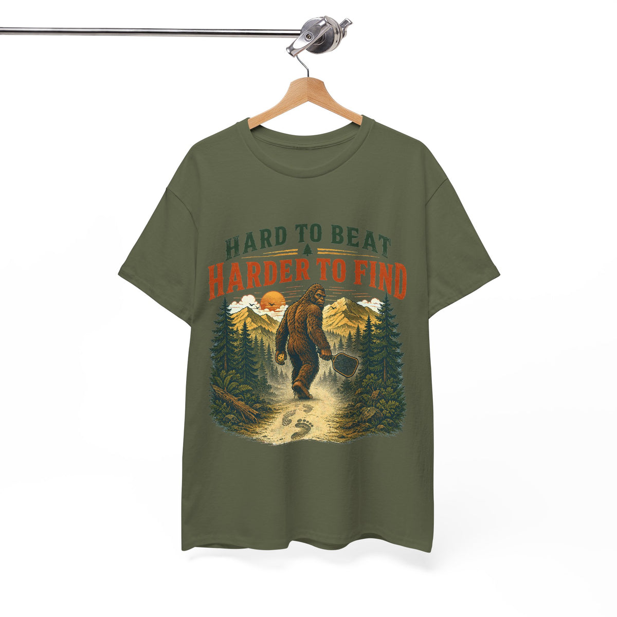 Bigfoot Hard to Beat Harder to Find Pickleball T-Shirt