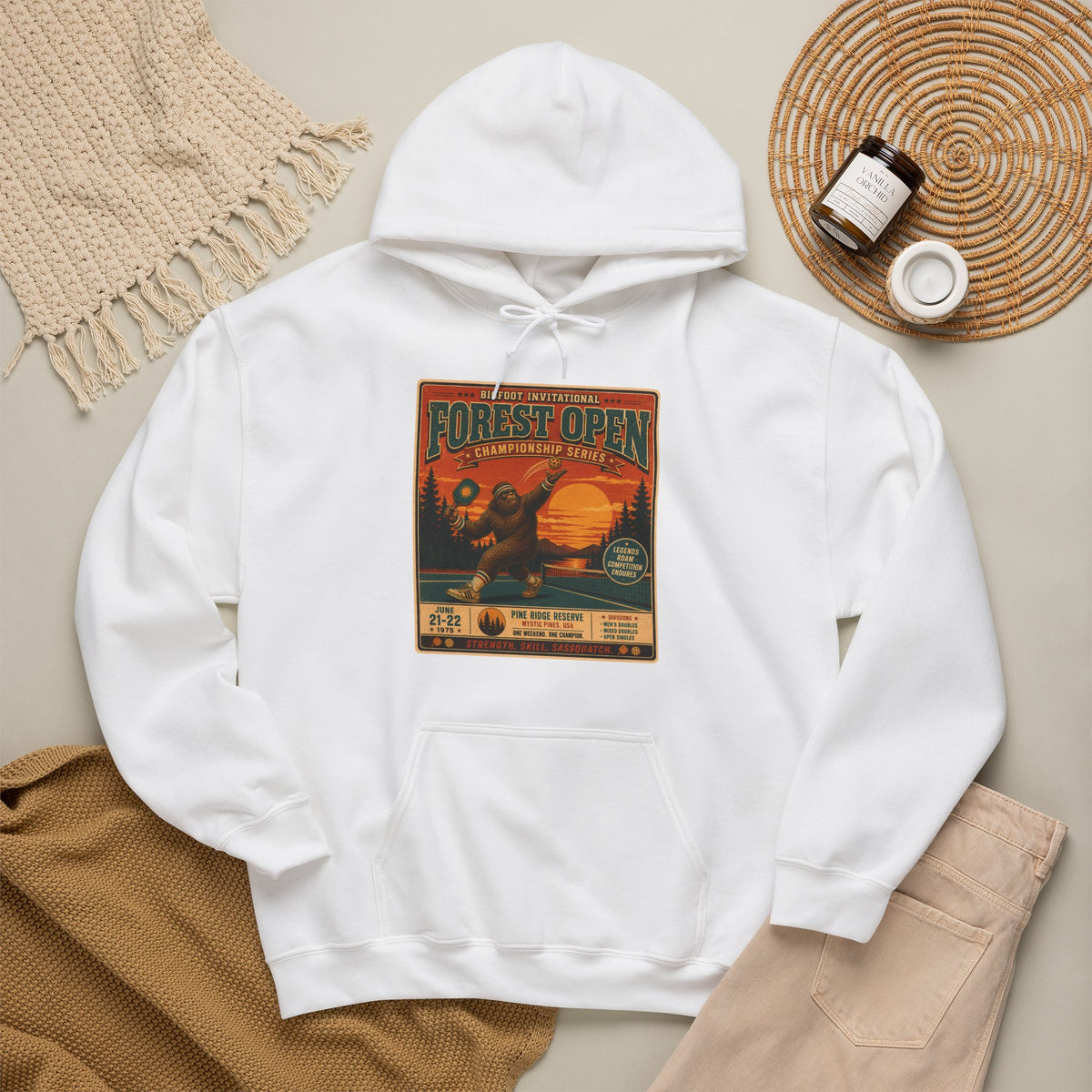 Bigfoot Invitational Forest Open Pickleball Hoodie