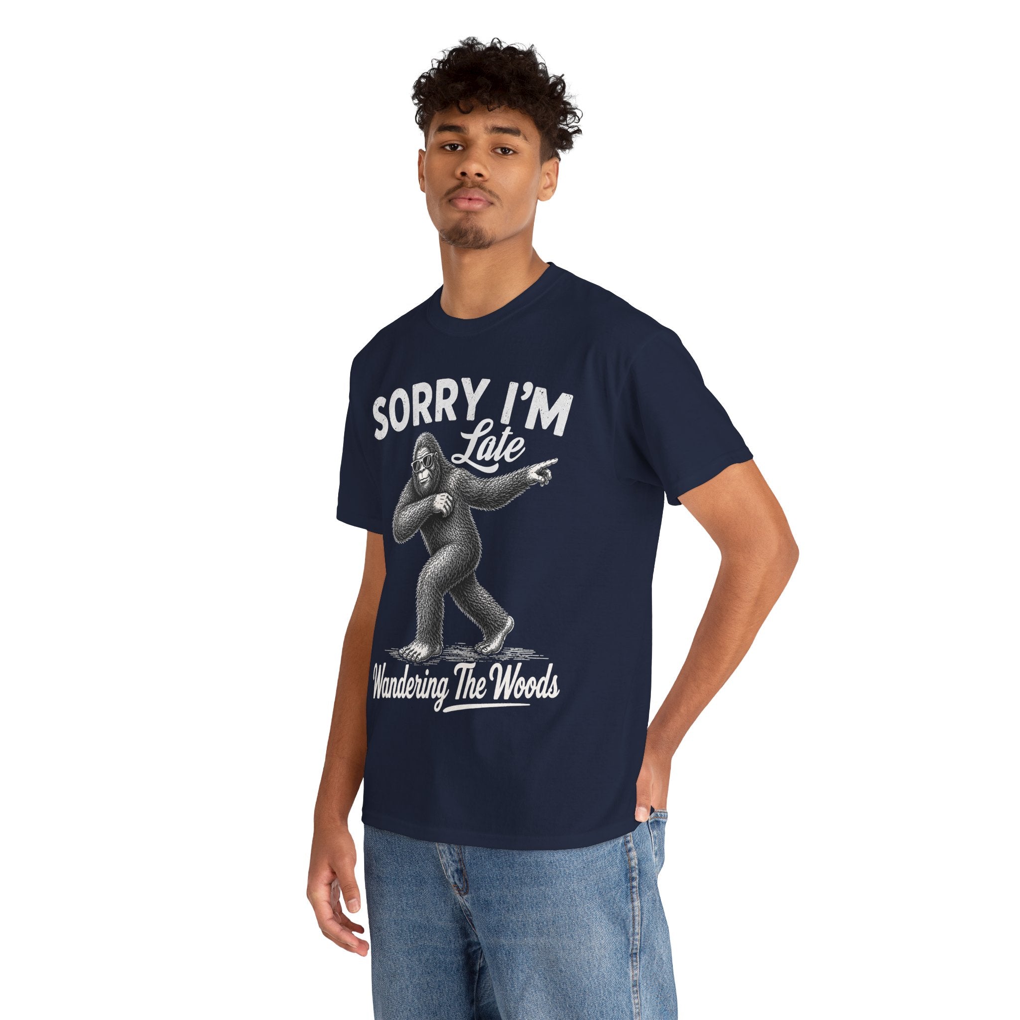 Sorry I'm Late Bigfoot T-Shirt – Wandering The Woods Vintage Sasquatch Tee