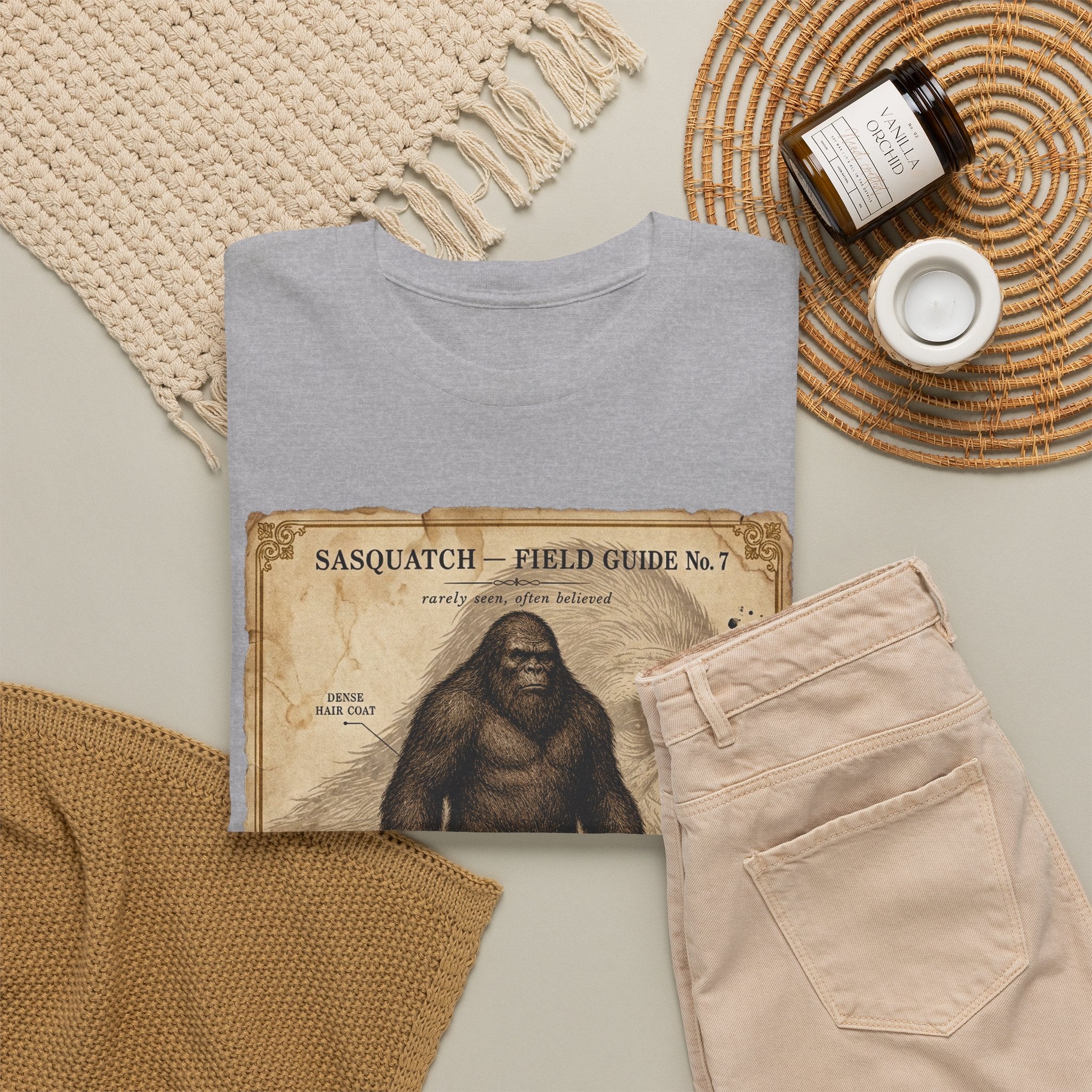 Sasquatch Species Study T-Shirt – Vintage Museum Field Guide Graphic Tee