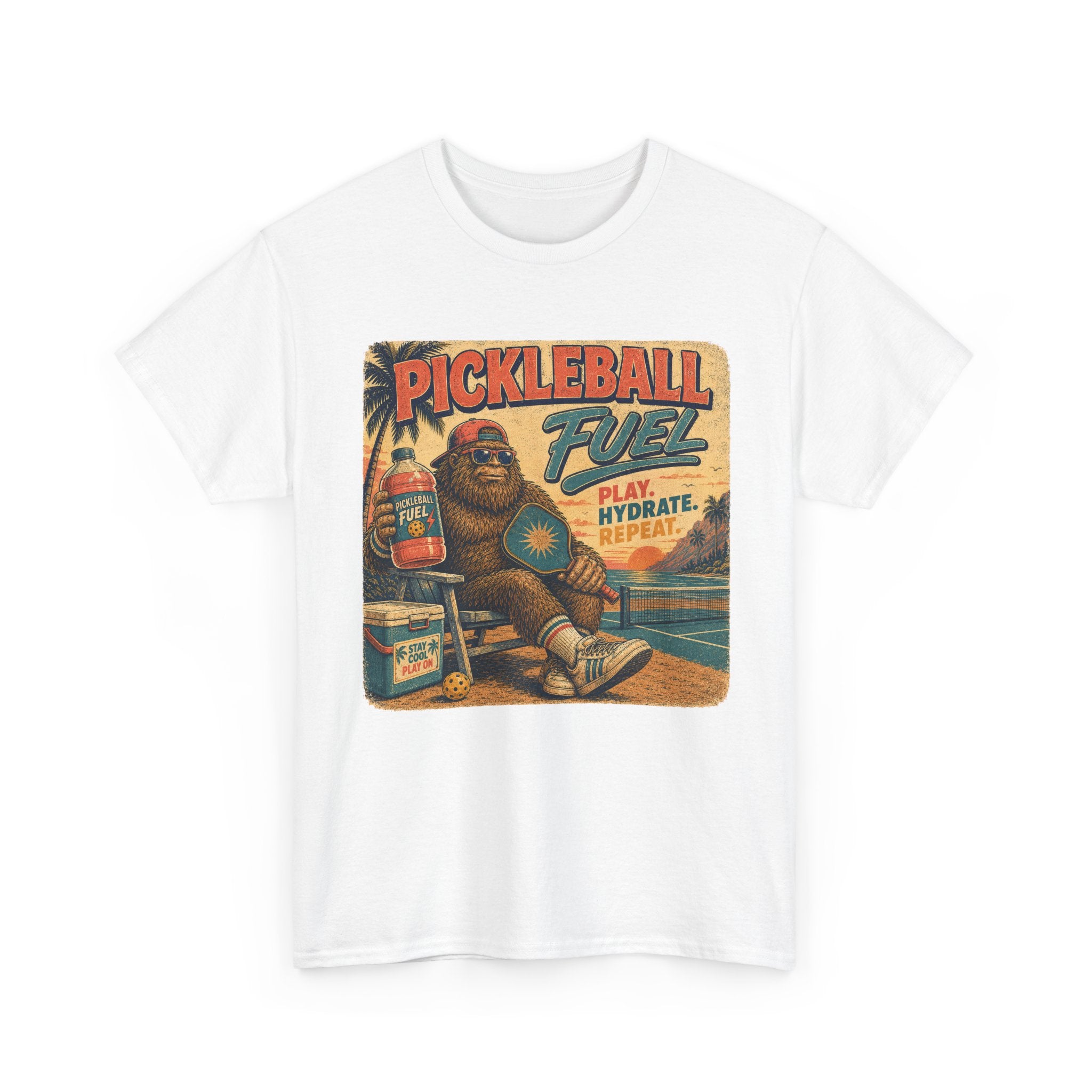 Bigfoot Pickleball Fuel Summer Sports T-Shirt