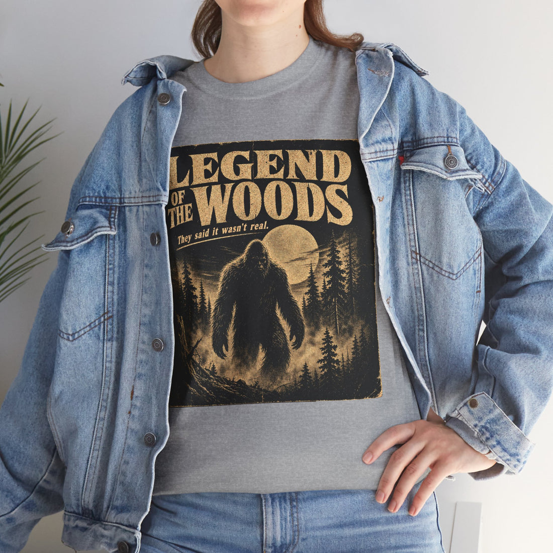 Retro Bigfoot Horror Poster T-Shirt – Legend Of The Woods B-Movie Graphic Tee