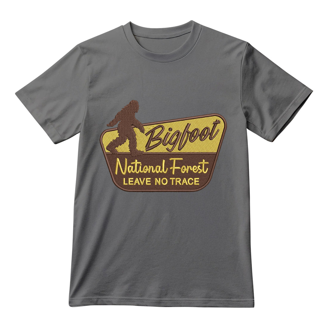 Bigfoot National Forest Leave No Trace T-Shirt, Unisex Sasquatch Graphic Tee, Camping Outdoor Shirt