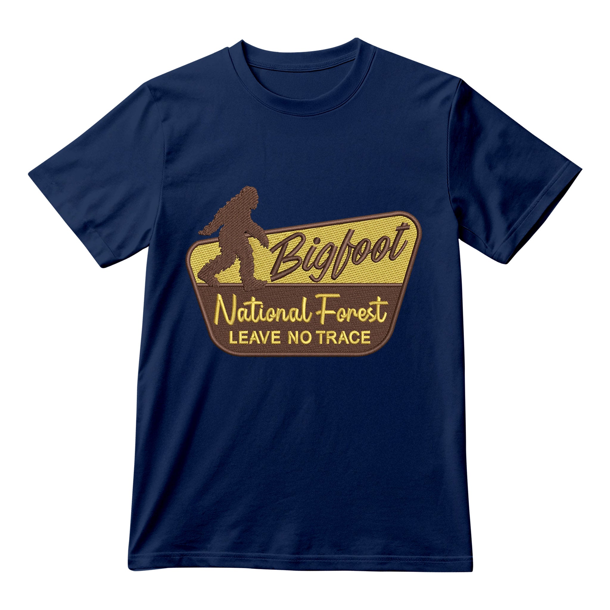 Bigfoot National Forest Leave No Trace T-Shirt, Unisex Sasquatch Graphic Tee, Camping Outdoor Shirt