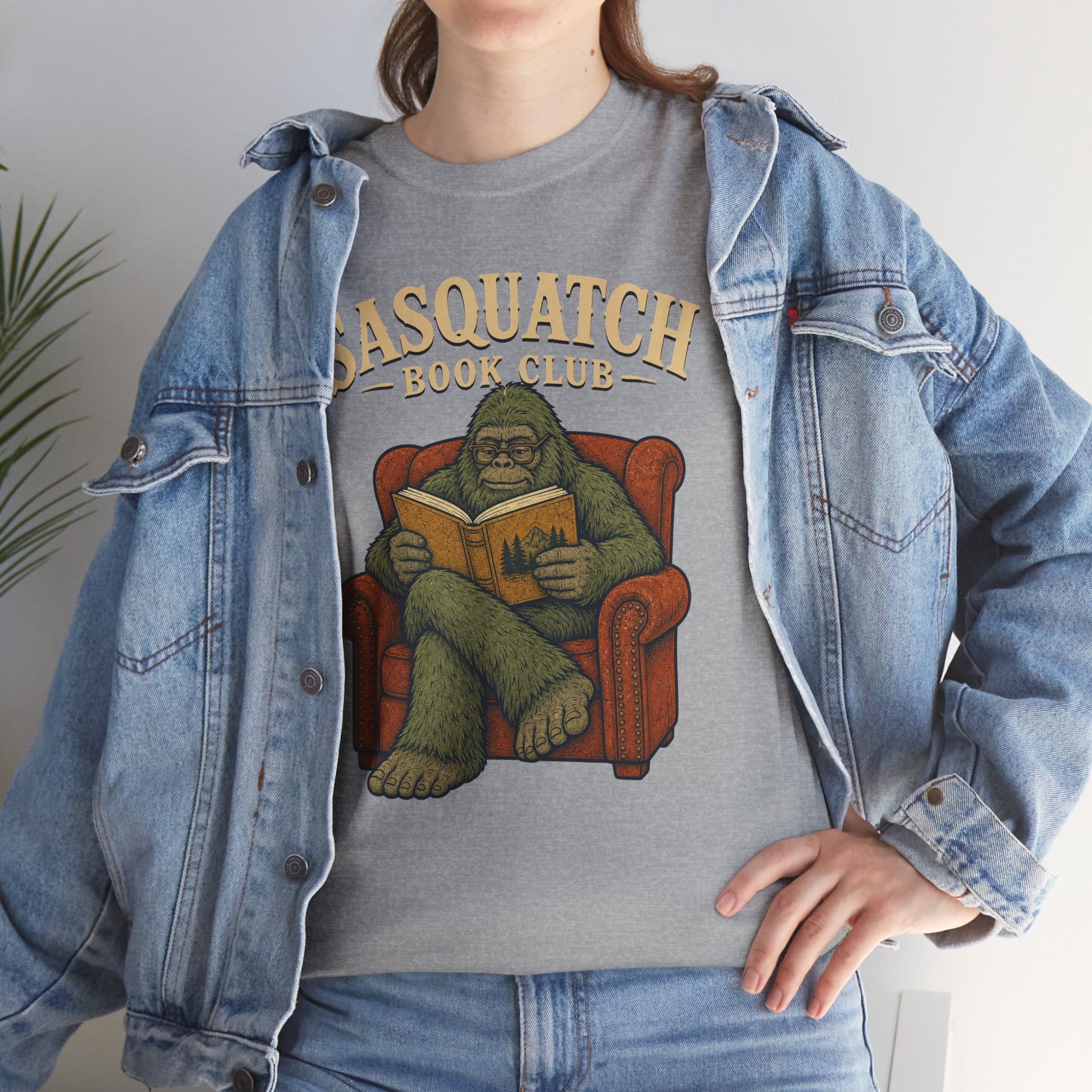 Sasquatch Book Club T-Shirt – Cozy Bigfoot Reading Graphic Tee