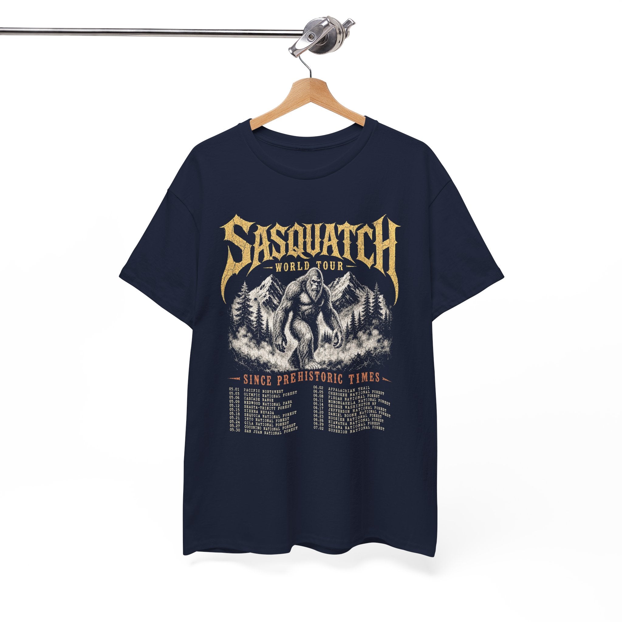 Sasquatch World Tour T-Shirt – Vintage Bootleg Band Tee Bigfoot Graphic
