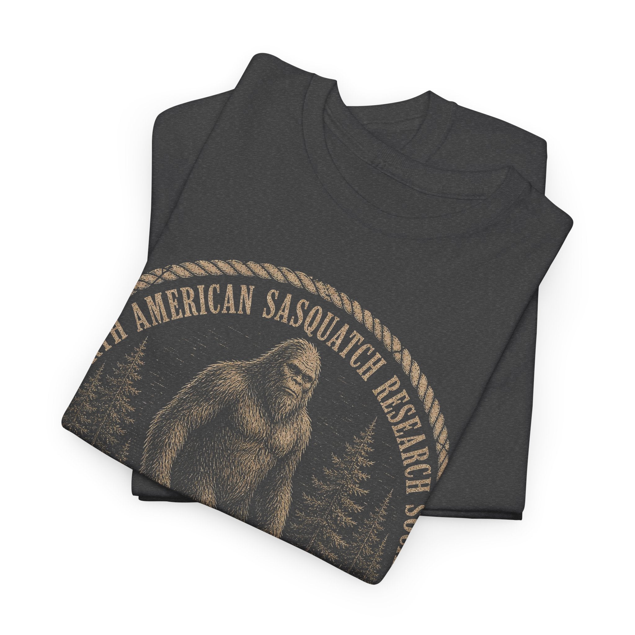 Sasquatch Research Society T-Shirt – Vintage Scientific Bigfoot Badge Tee