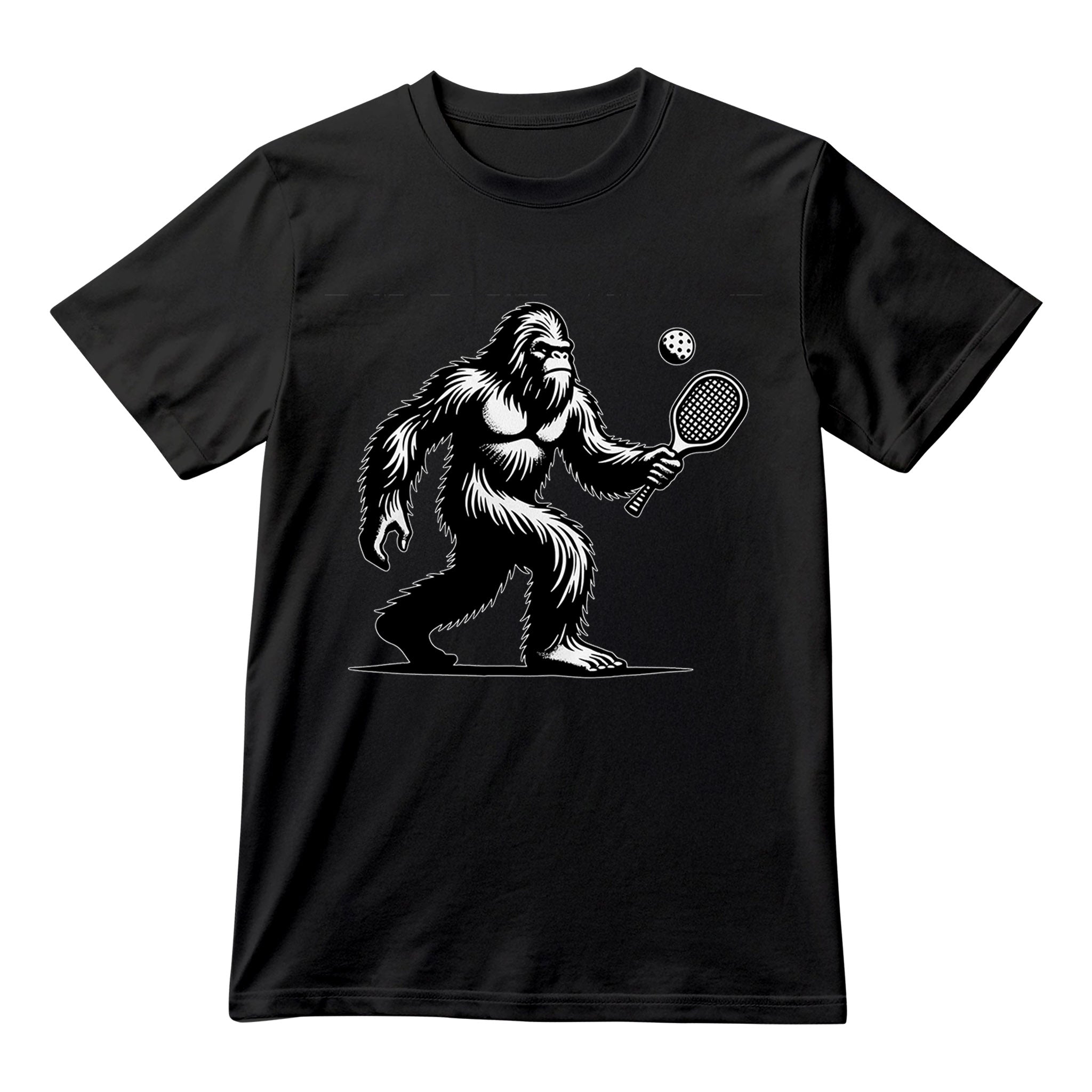 Funny Sasquatch Pickleball Shirt, Bigfoot Player Graphic Tee, Unisex Softstyle T-Shirt, Pickleball Gift