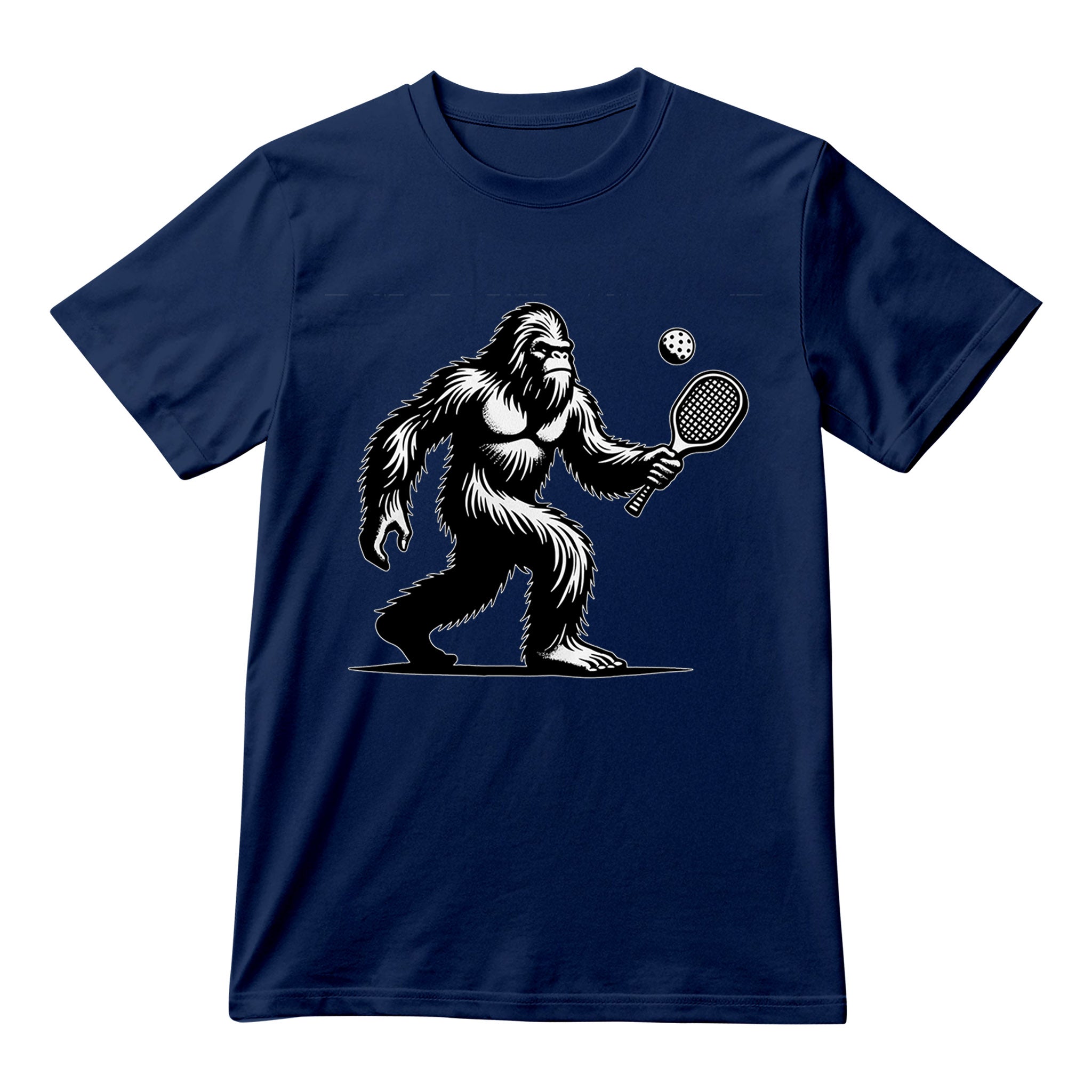 Funny Sasquatch Pickleball Shirt, Bigfoot Player Graphic Tee, Unisex Softstyle T-Shirt, Pickleball Gift