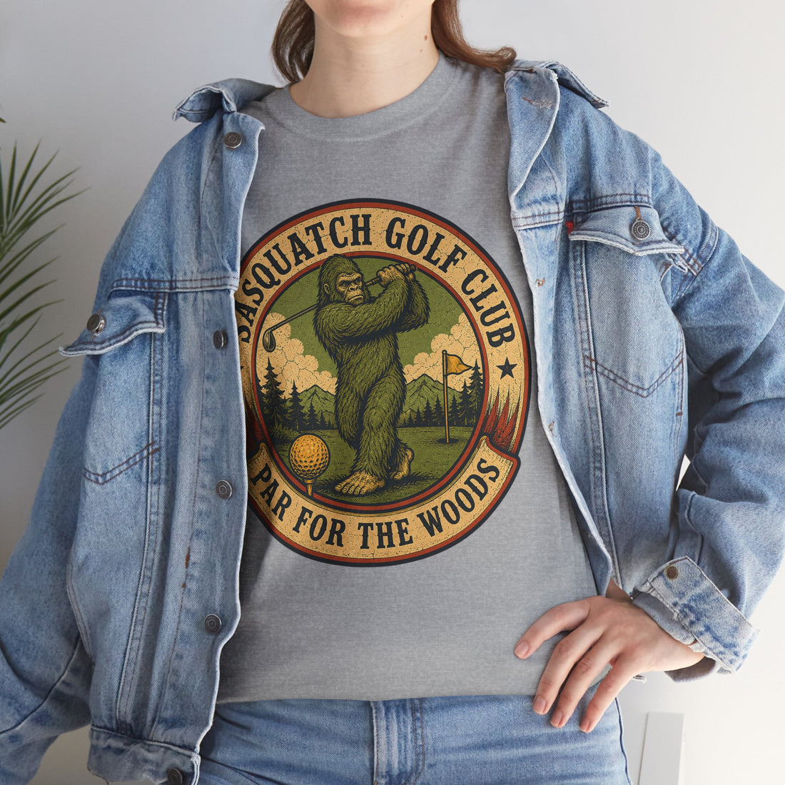 Sasquatch Golf Club T-Shirt – Funny Bigfoot Golfing Graphic Tee