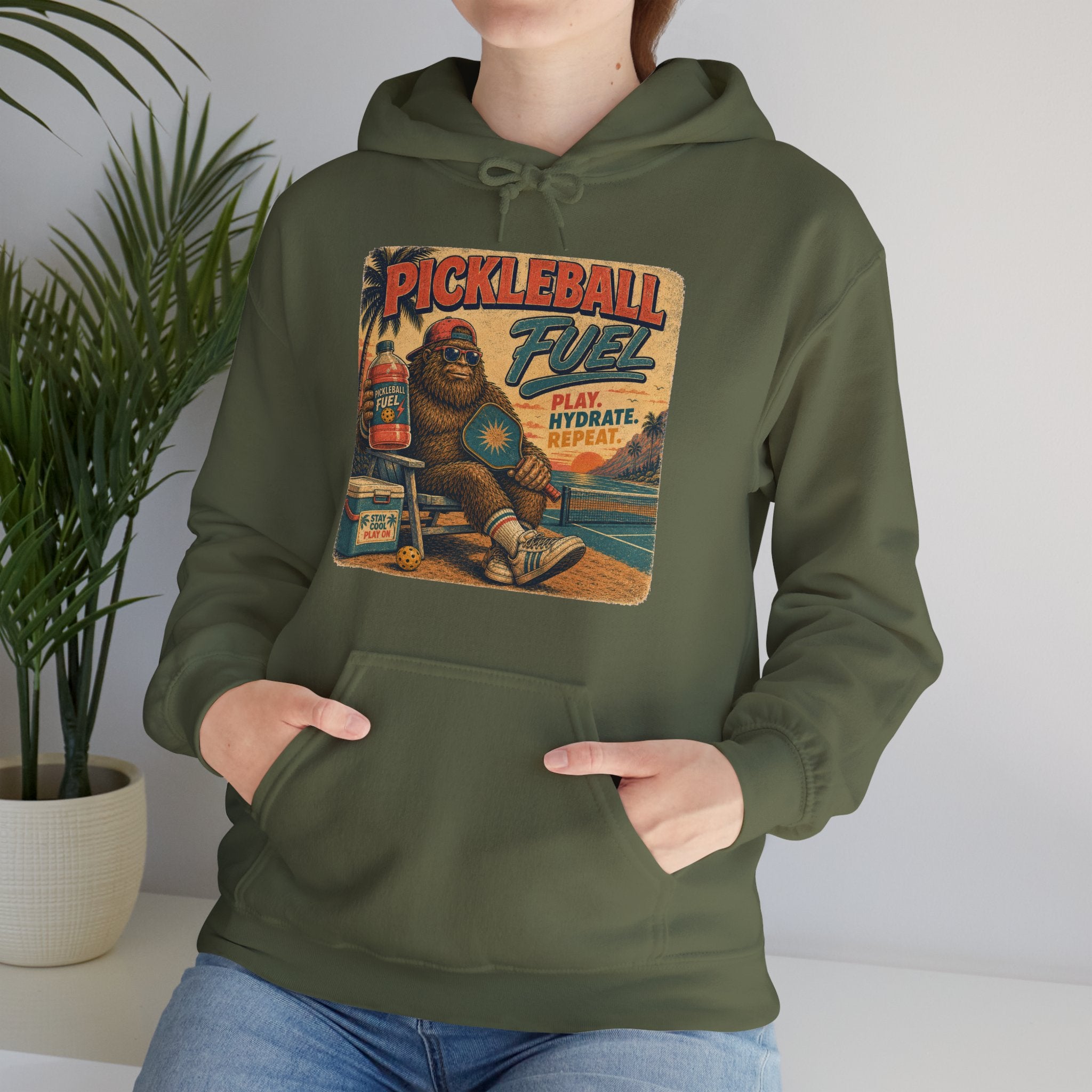 Bigfoot Pickleball Fuel Summer Sports Hoodie