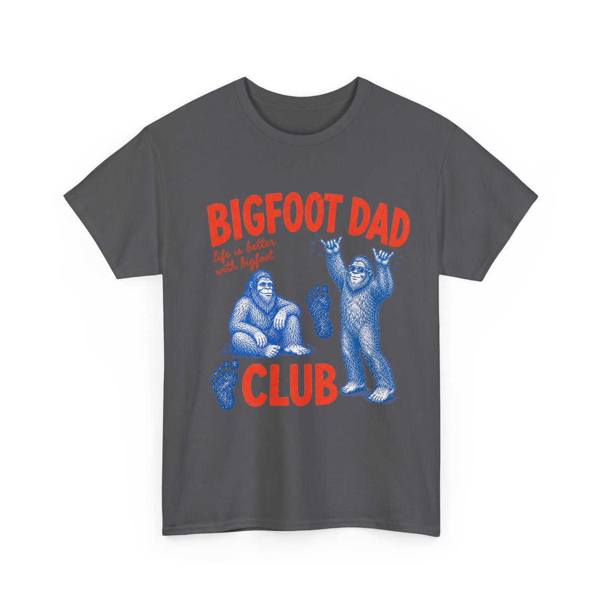 Bigfoot Dad Club T-Shirt – Funny Sasquatch Dad Vintage Graphic Tee