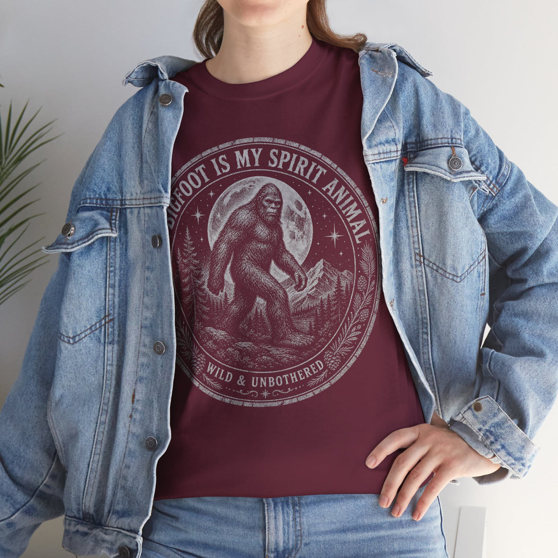 Bigfoot Is My Spirit Animal T-Shirt – Wild & Unbothered Graphic Tee