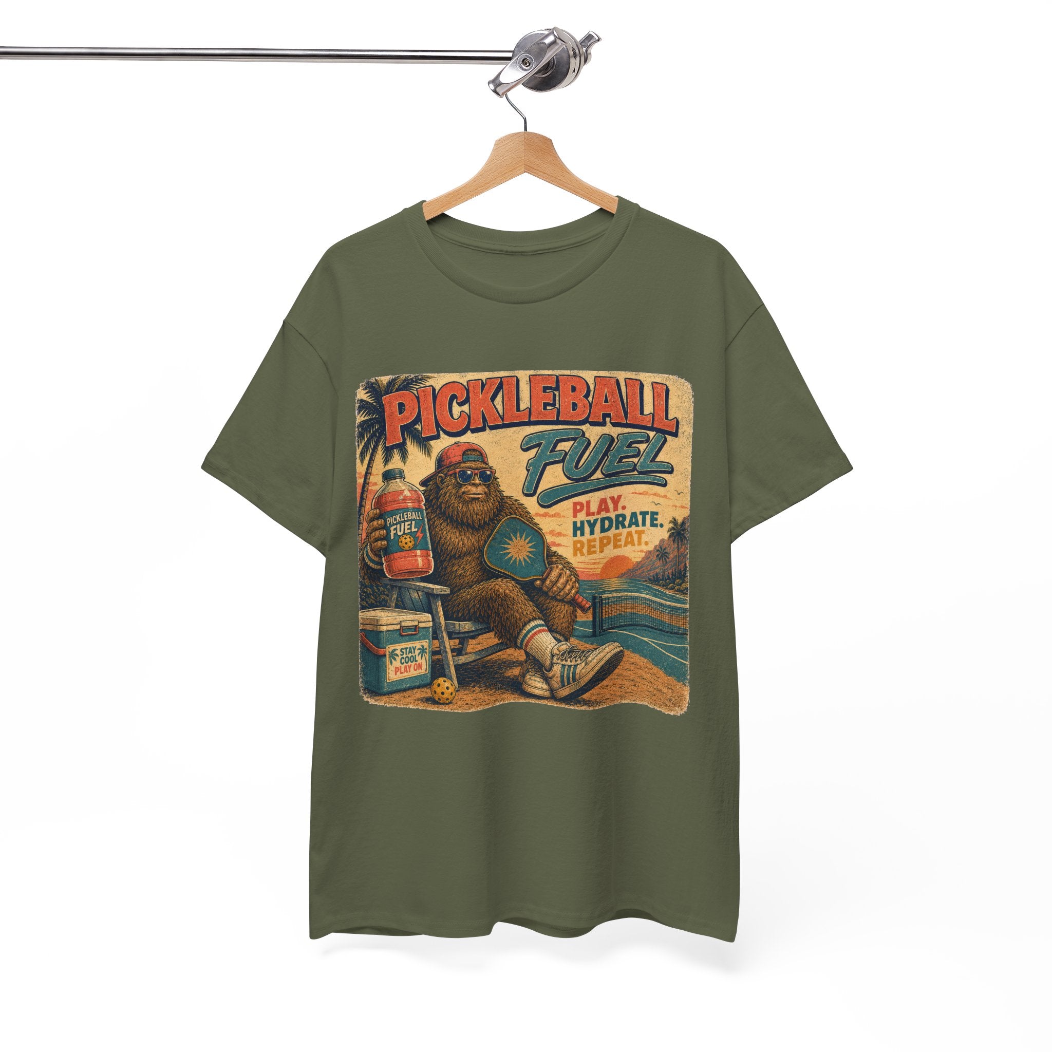 Bigfoot Pickleball Fuel Summer Sports T-Shirt