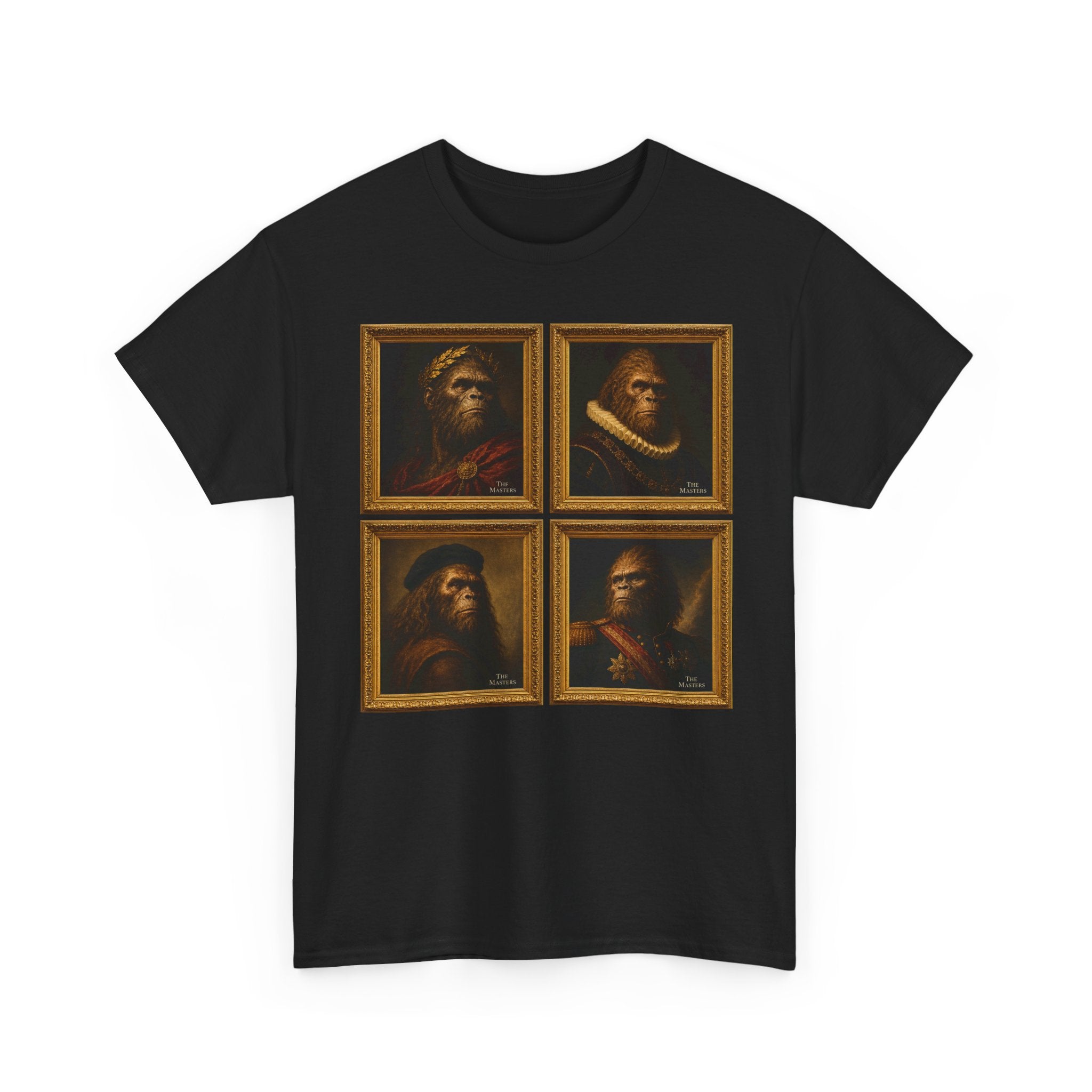 Bigfoot Renaissance Portrait T-Shirt – Classic Art Parody Graphic Tee