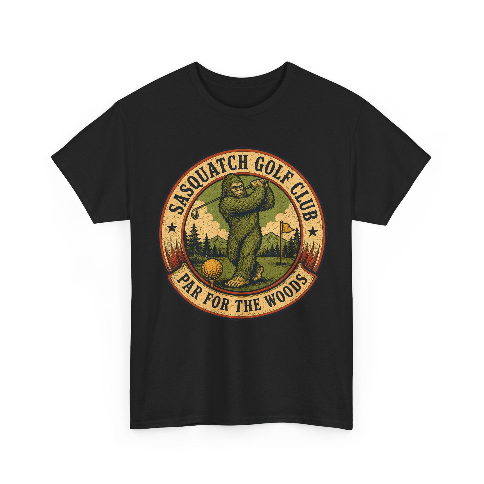 Sasquatch Golf Club T-Shirt – Funny Bigfoot Golfing Graphic Tee