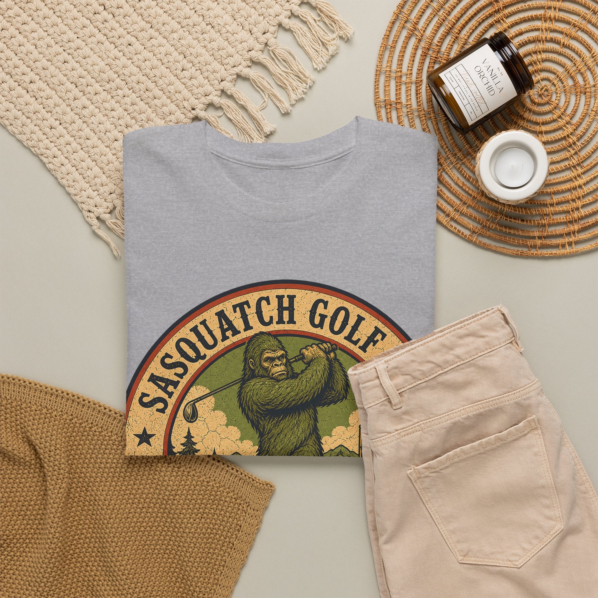 Sasquatch Golf Club T-Shirt – Funny Bigfoot Golfing Graphic Tee