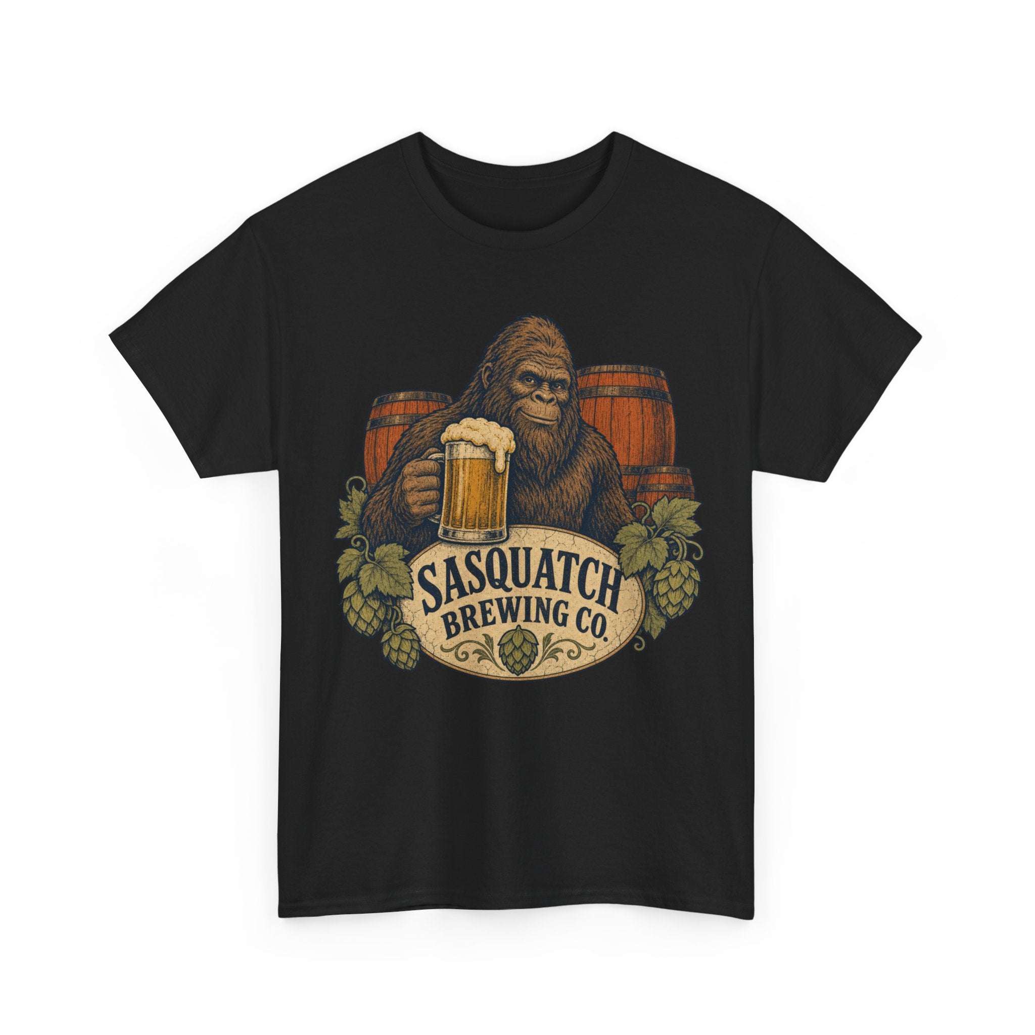 Sasquatch Brewing Co. T-Shirt – Vintage Bigfoot Craft Beer Graphic Tee