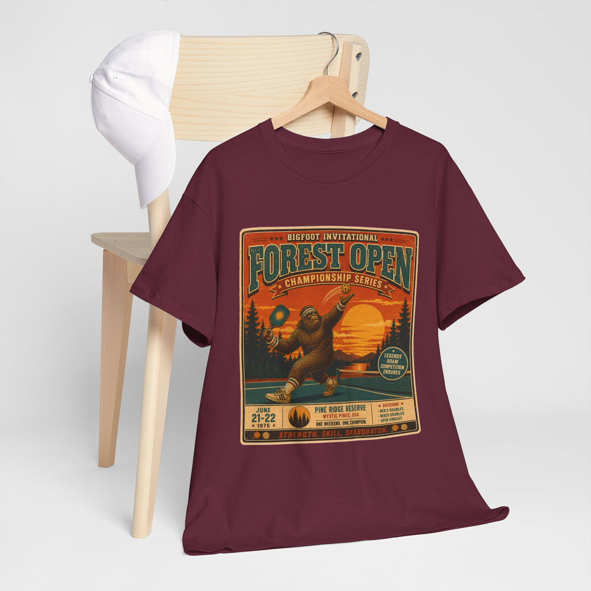 Bigfoot Invitational Forest Open Pickleball T-Shirt