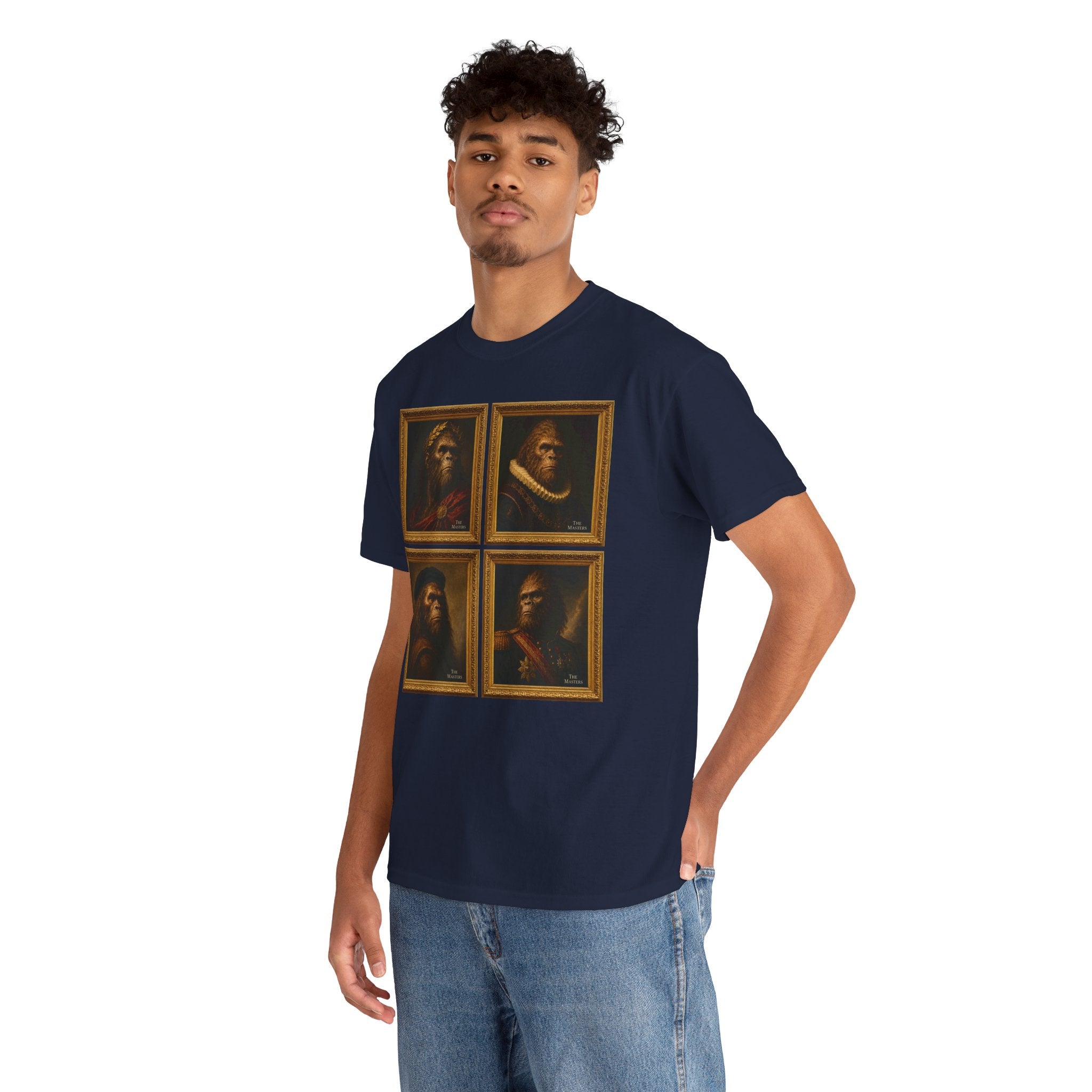 Bigfoot Renaissance Portrait T-Shirt – Classic Art Parody Graphic Tee
