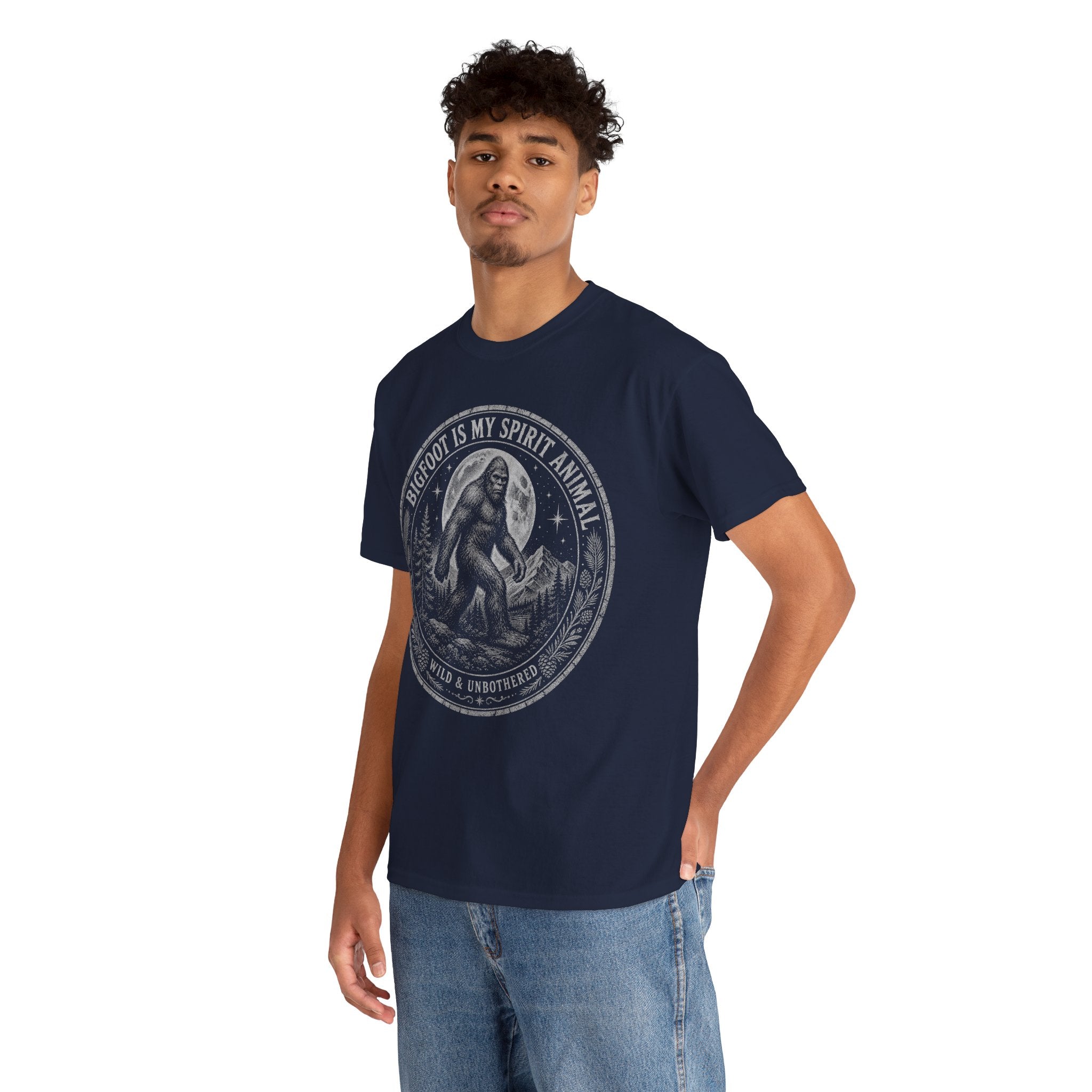 Bigfoot Is My Spirit Animal T-Shirt – Wild & Unbothered Graphic Tee
