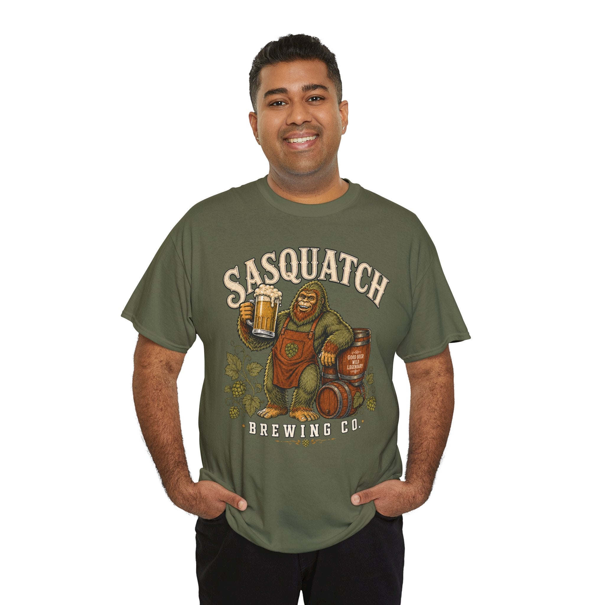 Sasquatch Brewing Co. T-Shirt – Vintage Bigfoot Craft Beer Graphic Tee