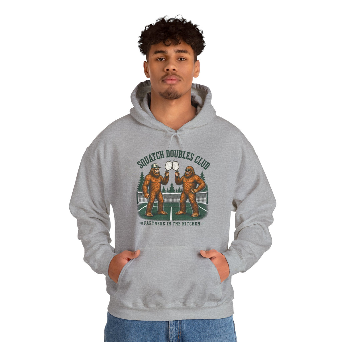 Squatch Doubles Club Bigfoot Pickleball Hoodie