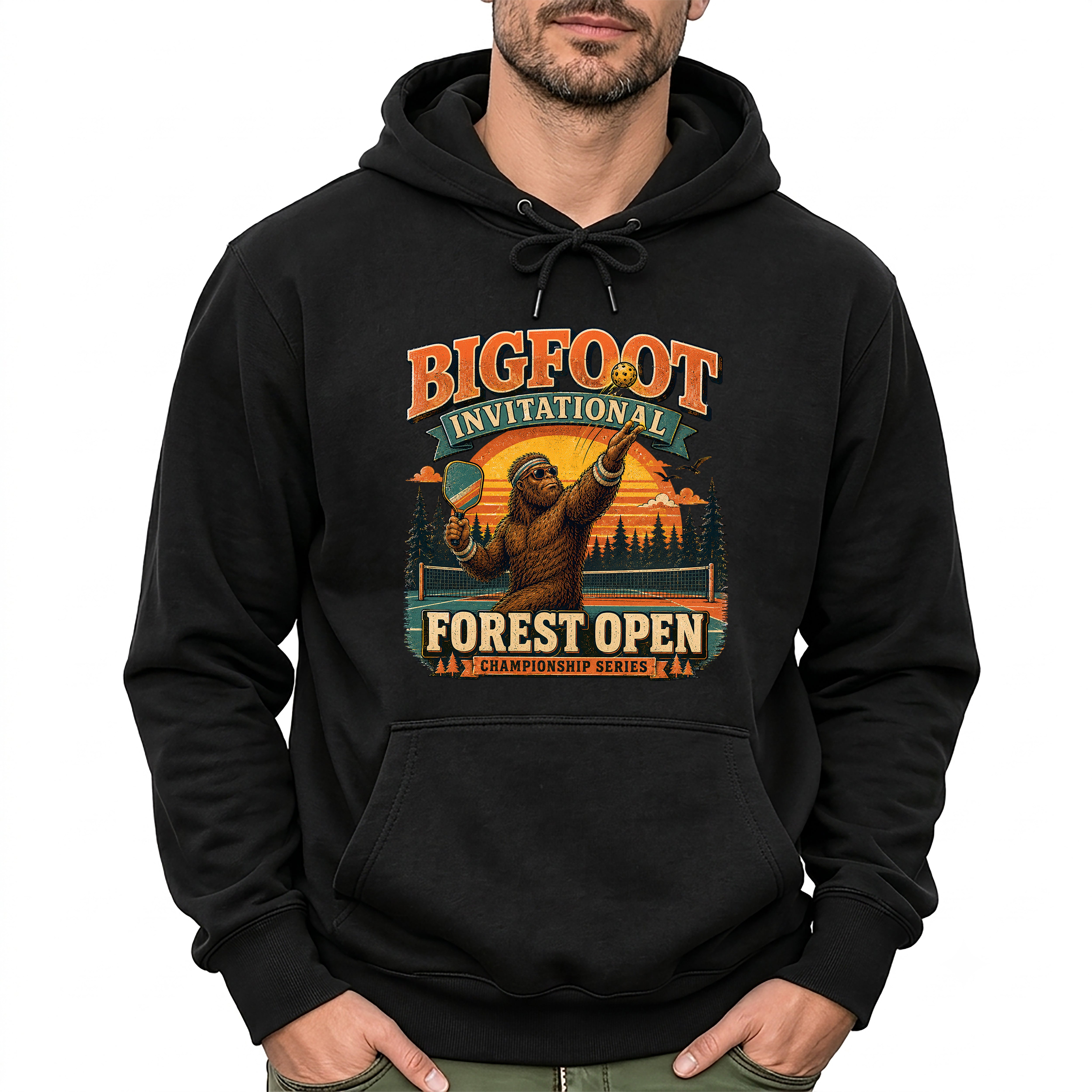 Bigfoot Invitational Forest Open Pickleball Hoodie