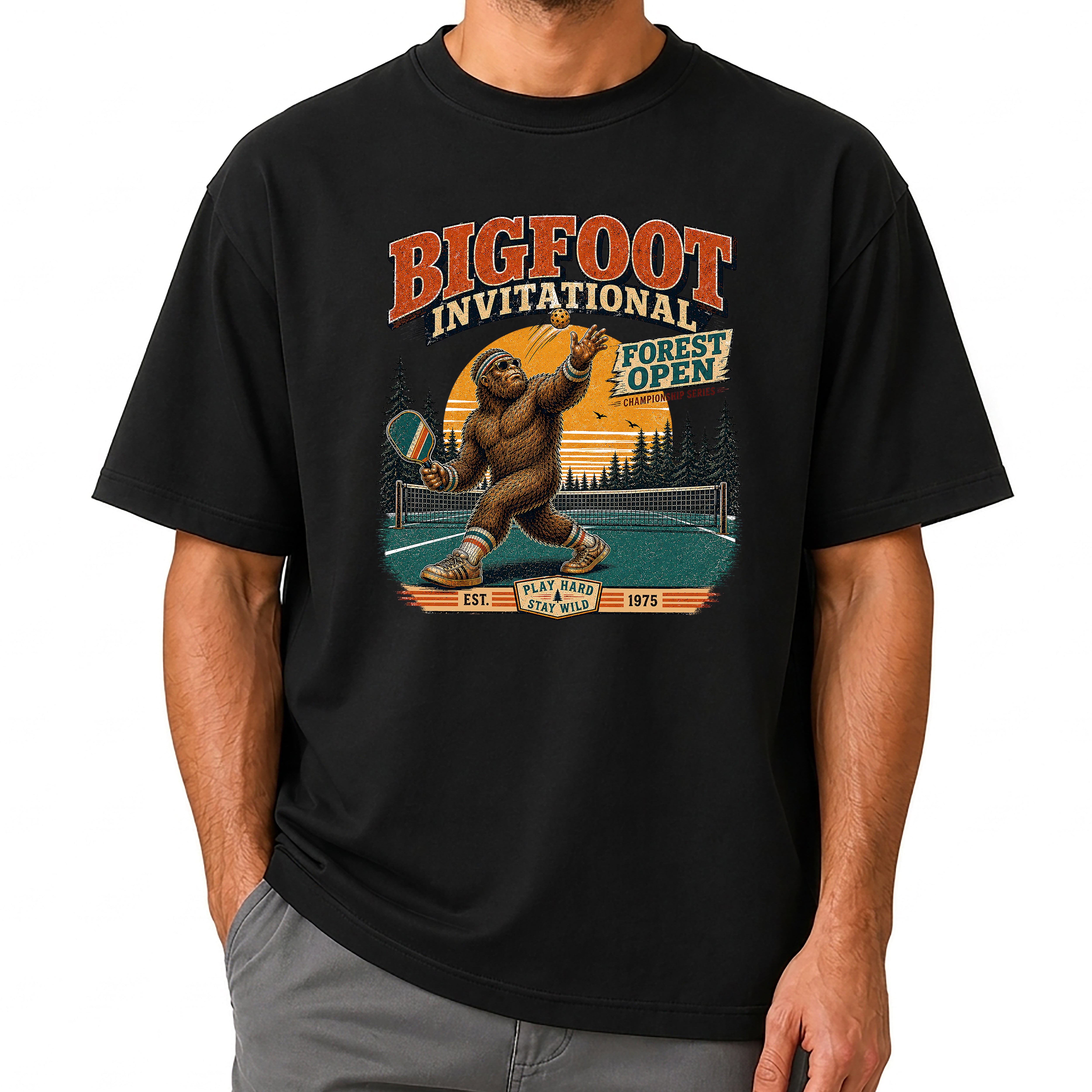 Bigfoot Invitational Forest Open Pickleball T-Shirt