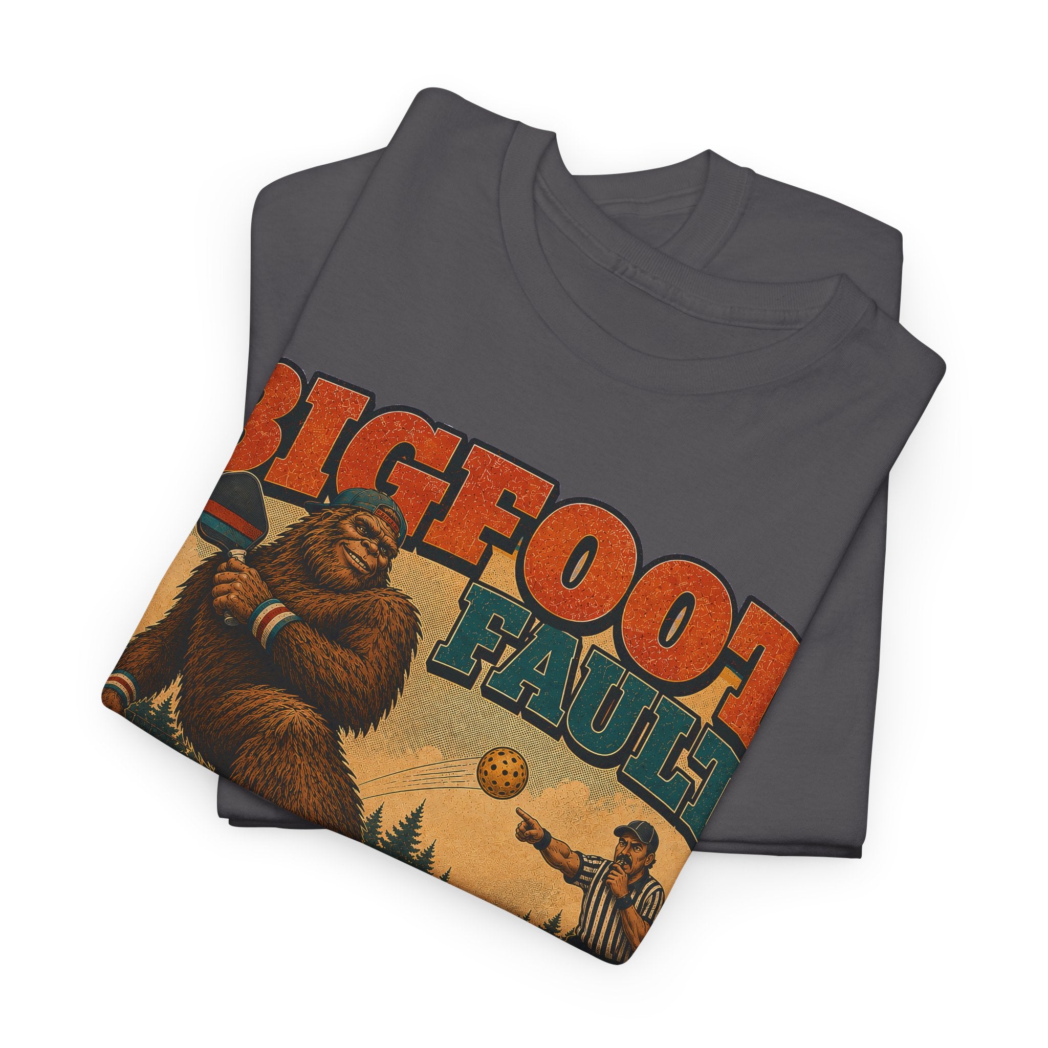 Bigfoot Foot Fault Funny Pickleball T-Shirt