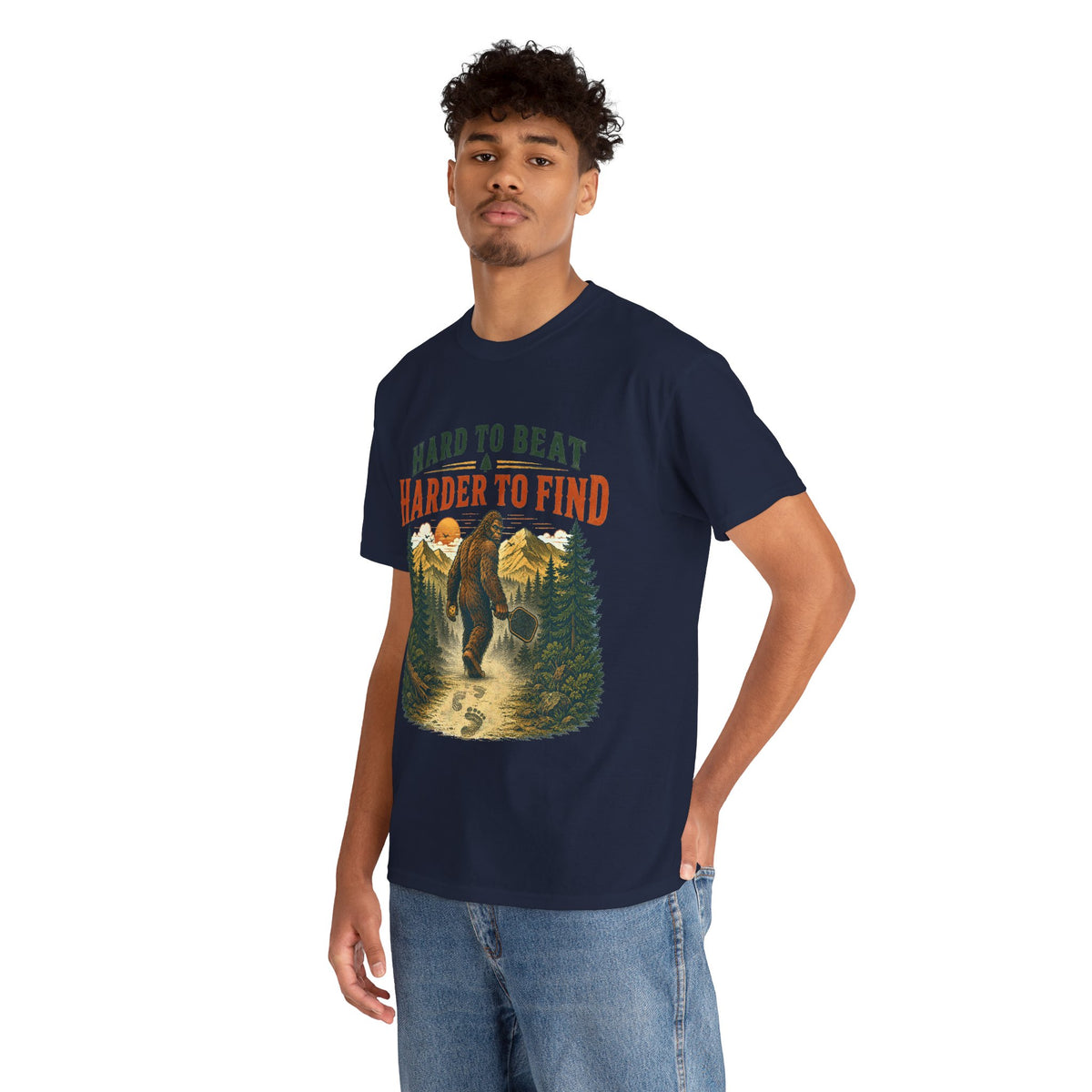 Bigfoot Hard to Beat Harder to Find Pickleball T-Shirt