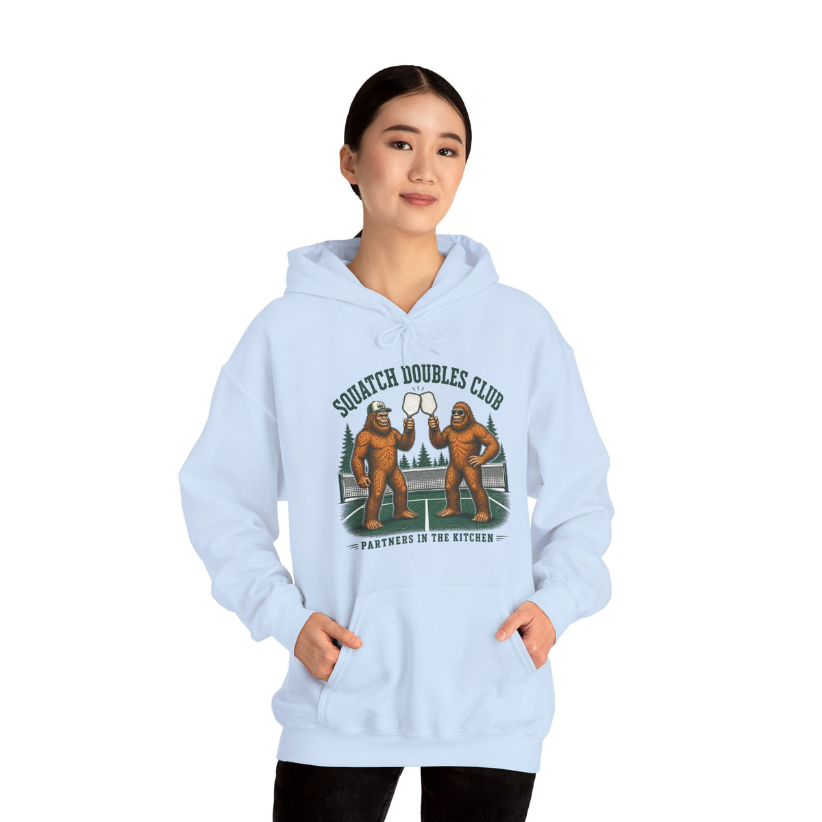Squatch Doubles Club Bigfoot Pickleball Hoodie