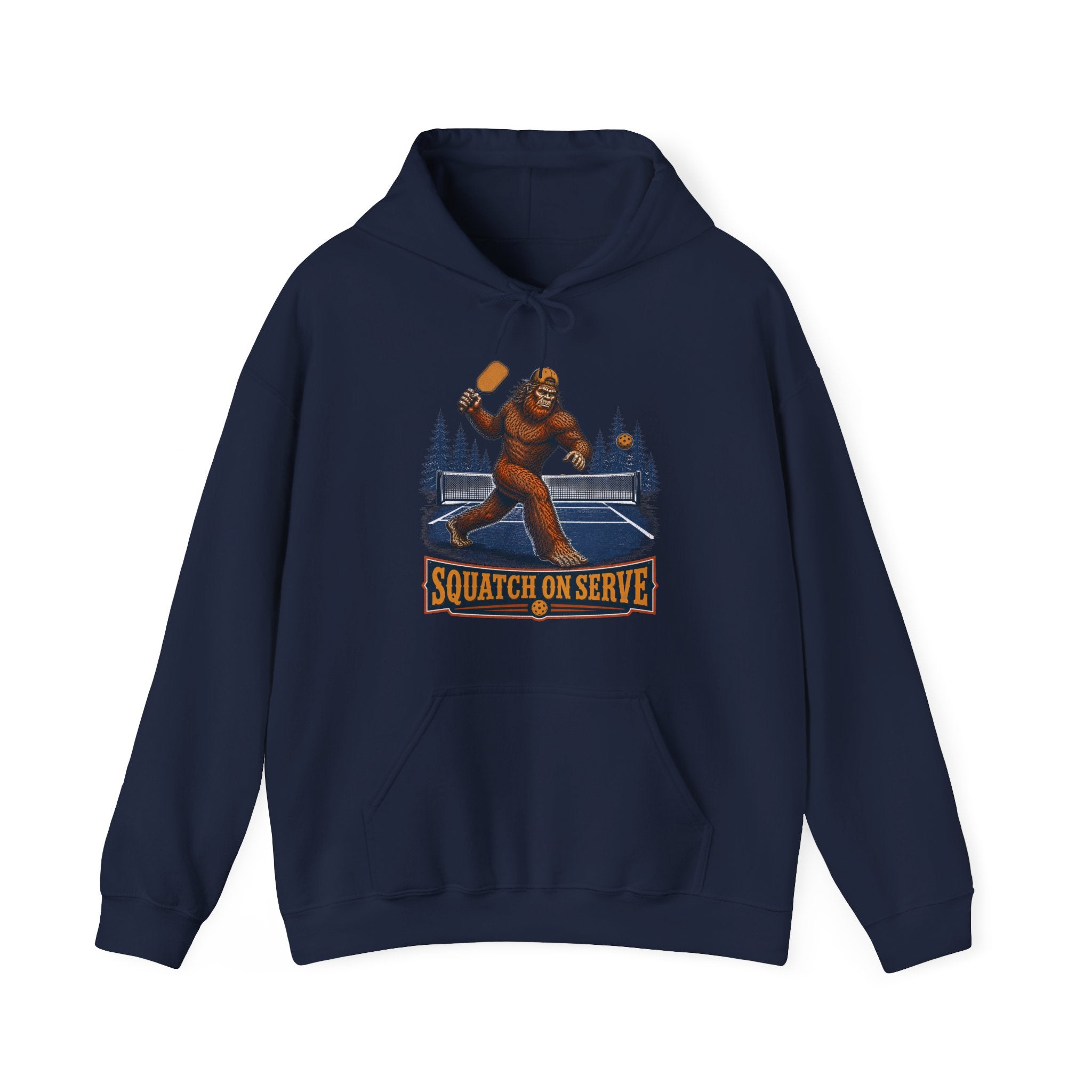 Squatch On Serve Bigfoot Pickleball Hoodie