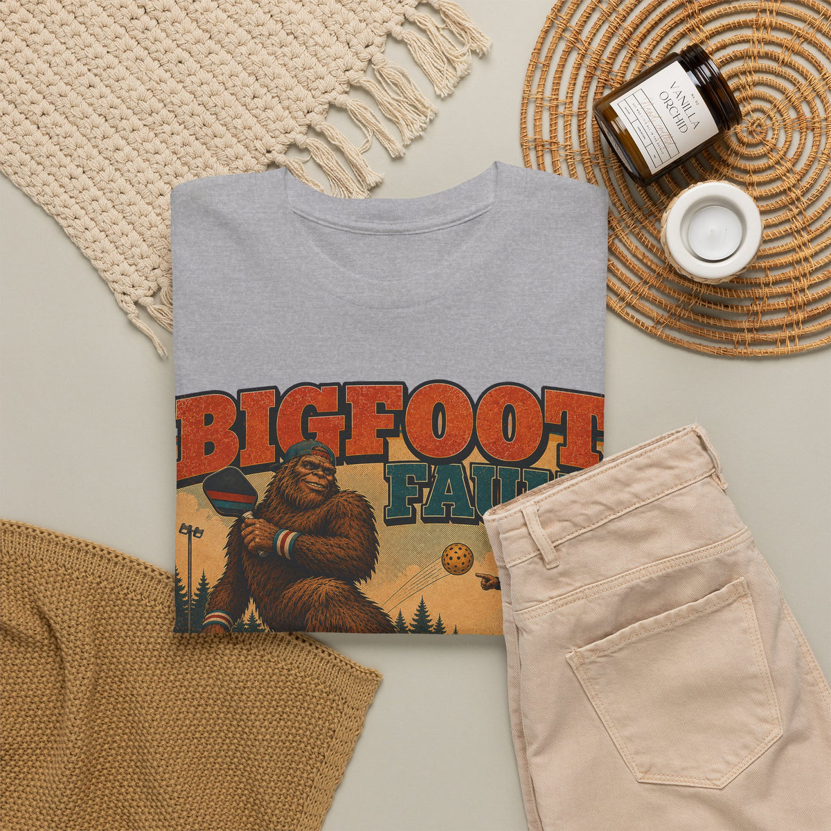 Bigfoot Foot Fault Funny Pickleball T-Shirt