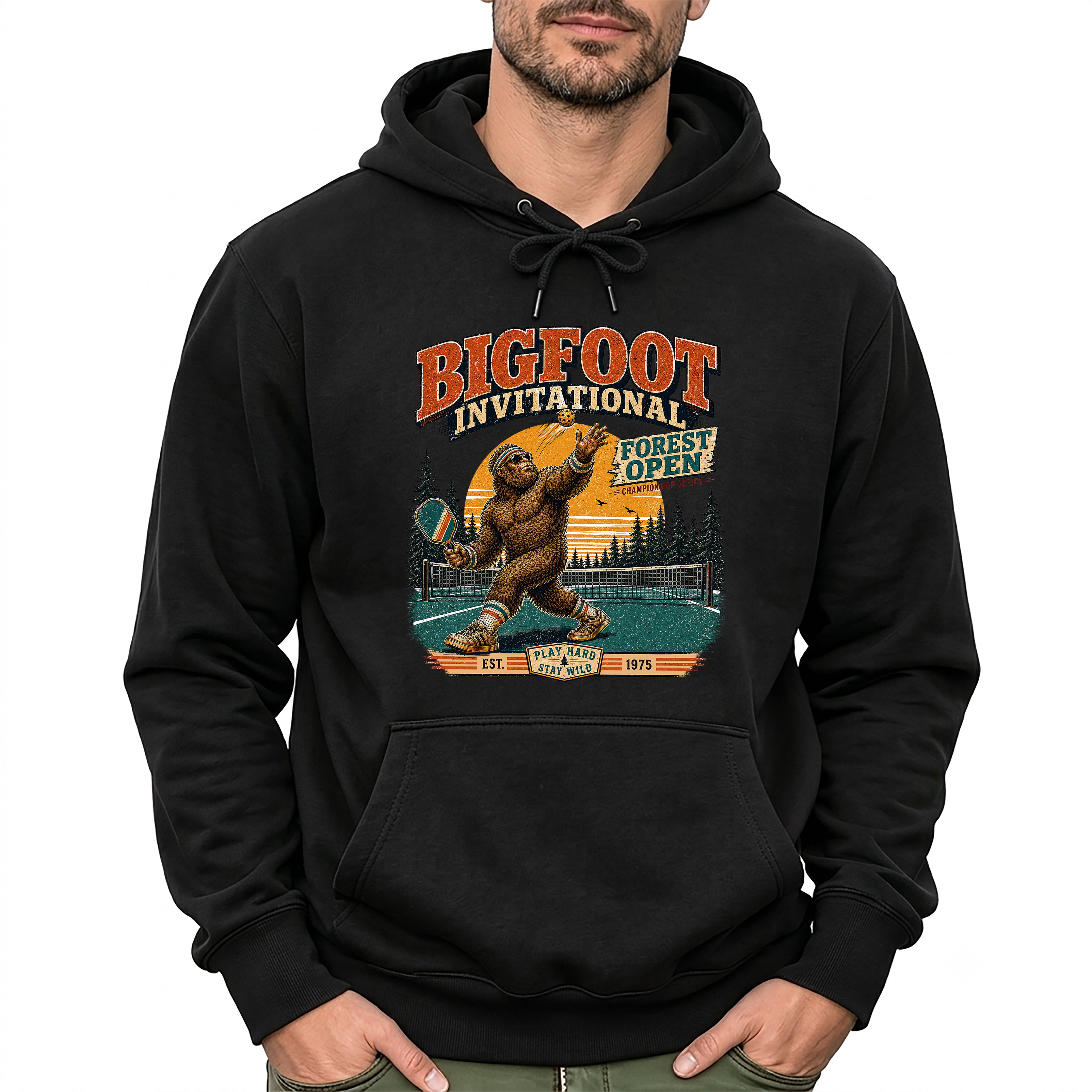 Bigfoot Invitational Forest Open Pickleball Hoodie