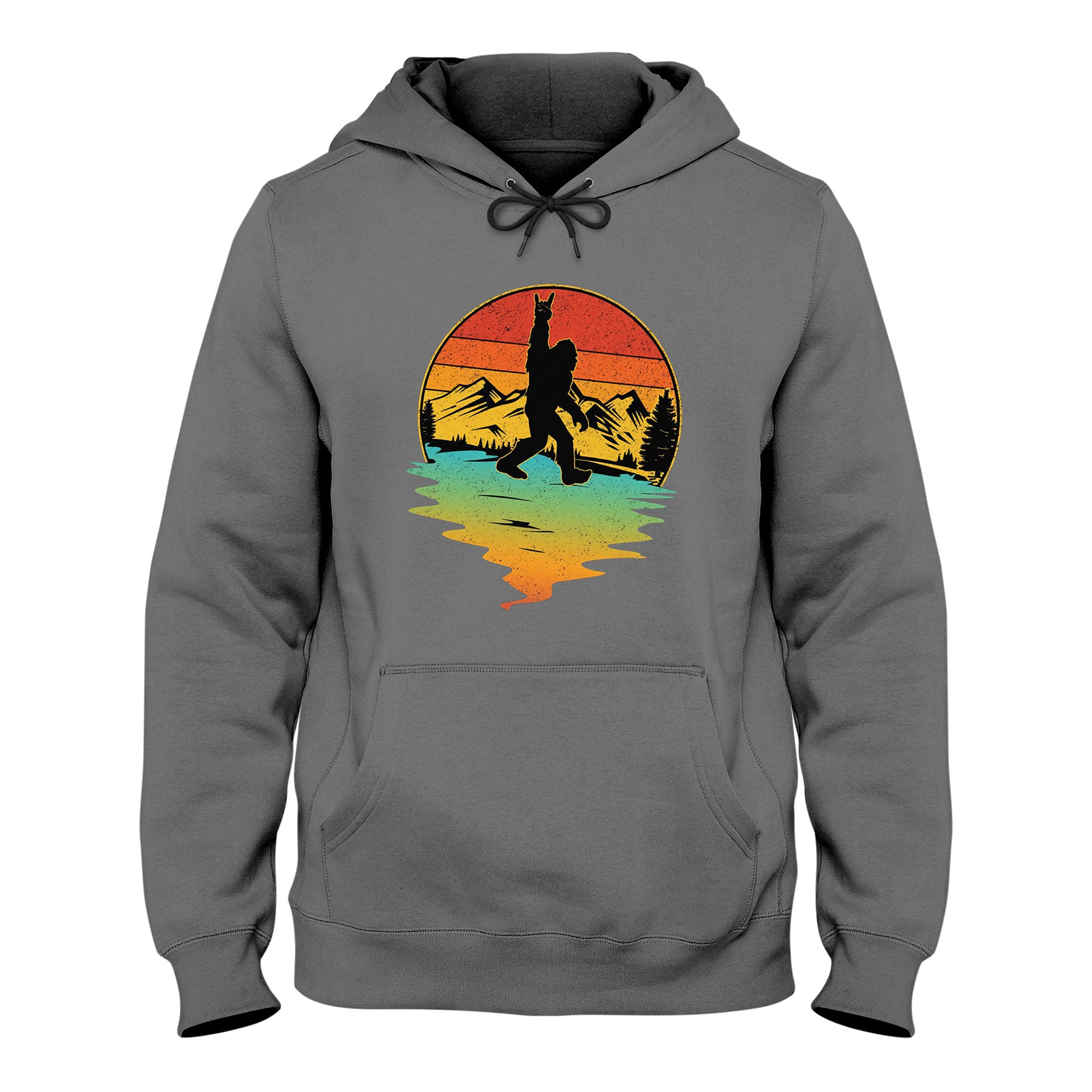 Bigfoot Hoodie Rock N Roll Country Music Graphic, Unisex Hoodie, Camping Gift Idea