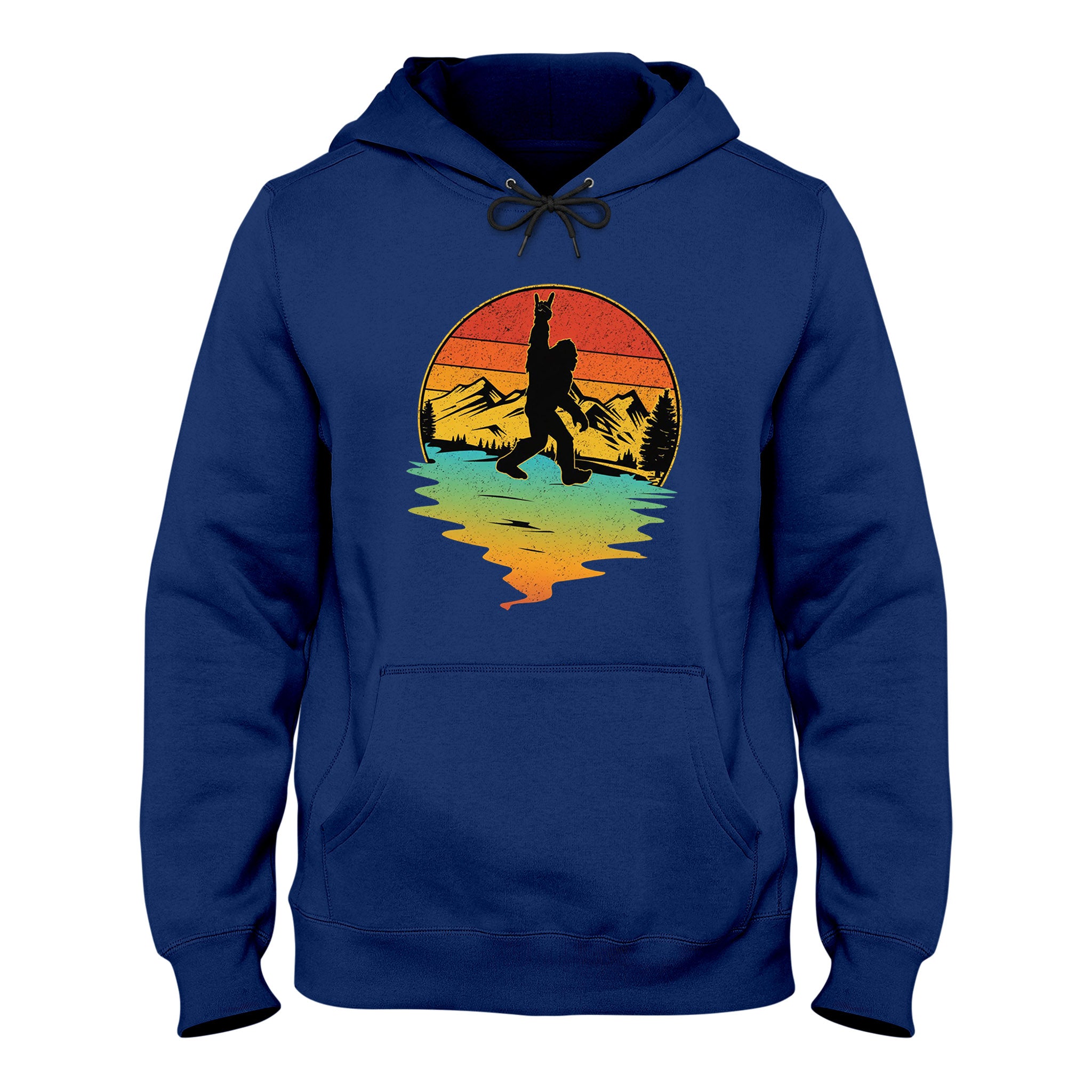 Bigfoot Hoodie Rock N Roll Country Music Graphic, Unisex Hoodie, Camping Gift Idea